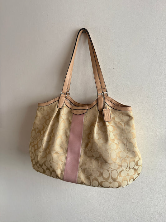 Coach Devin Signature Tote Shoulder Bag