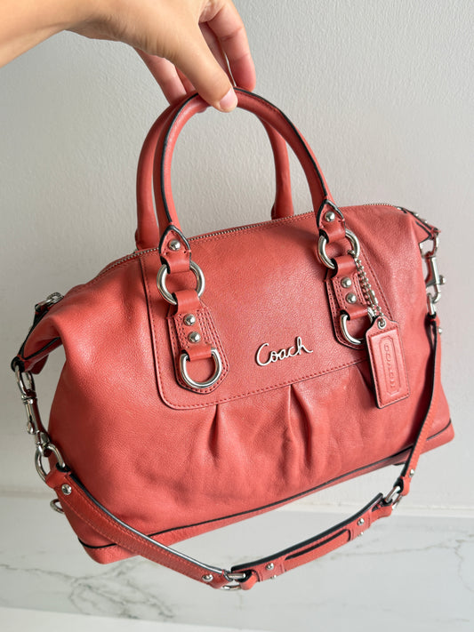 Super Rare Coach Ashley Leather Satchel