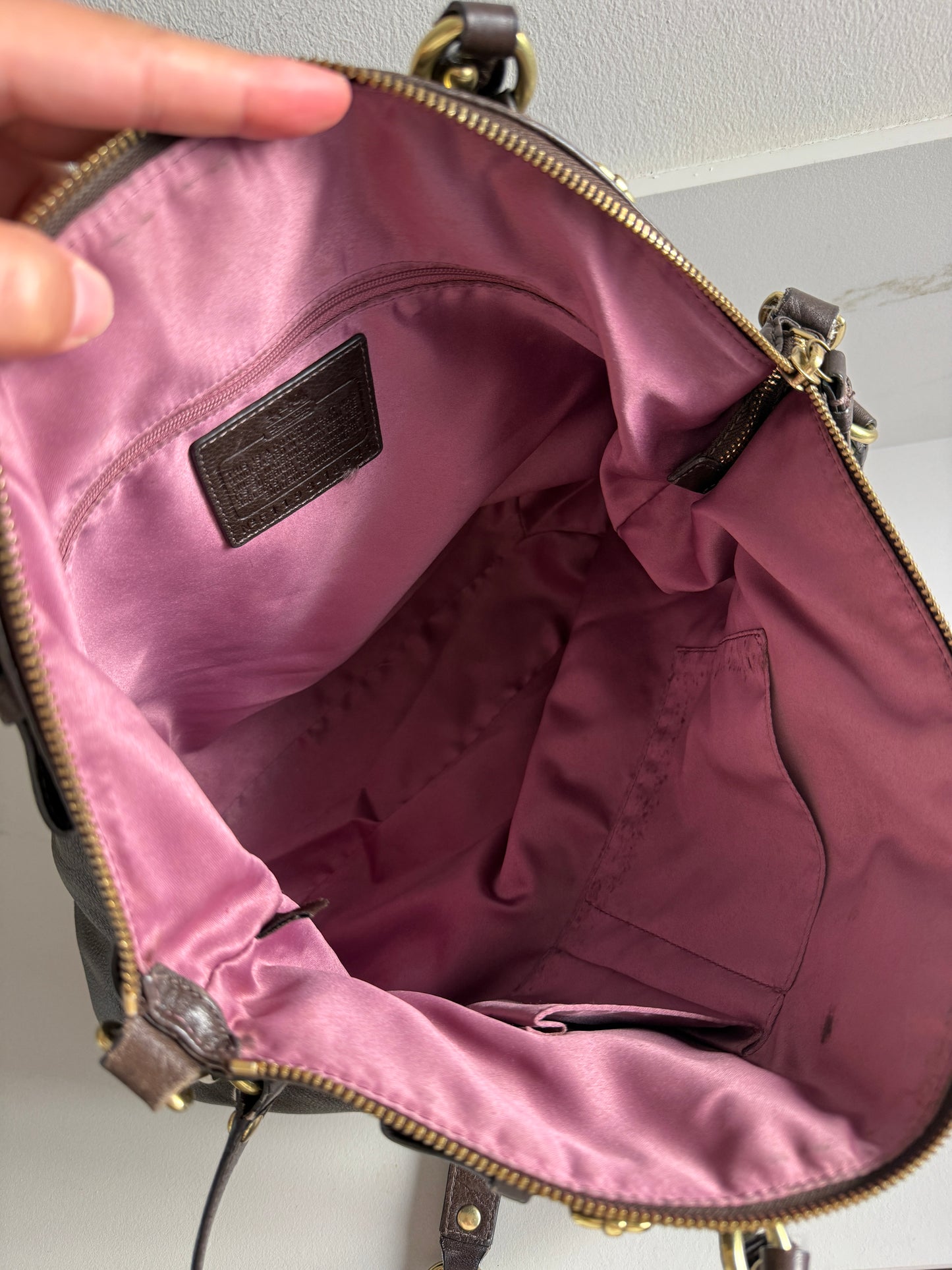 Rare Coach Sophia Lindsey Leather Tote Bag