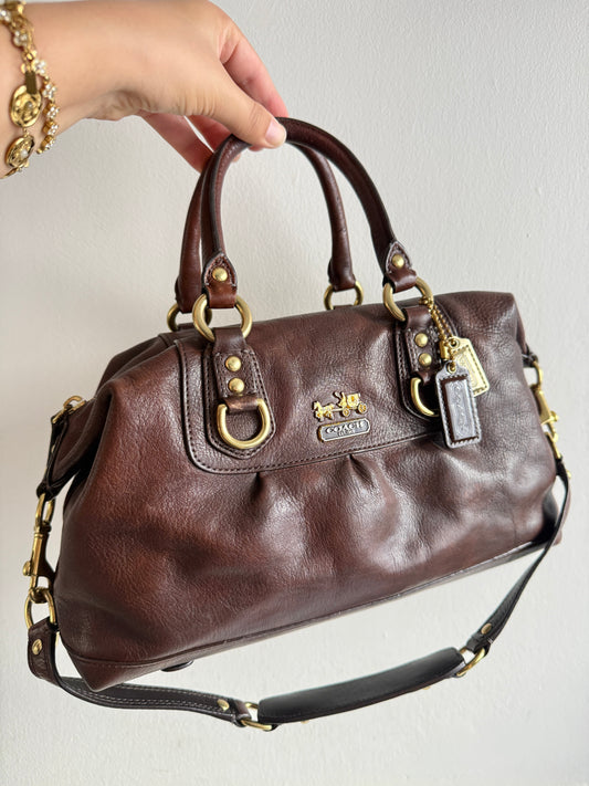 Coach Madison Sabrina Leather Satchel