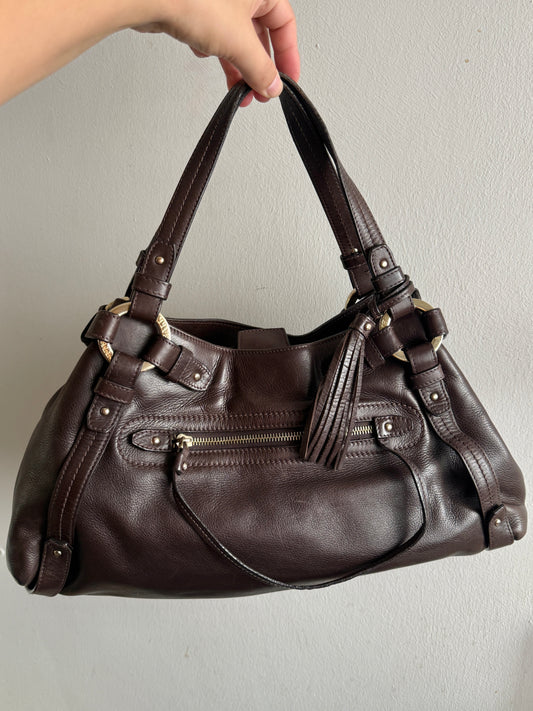 Super Rare Bally Leather Shoulder Bag