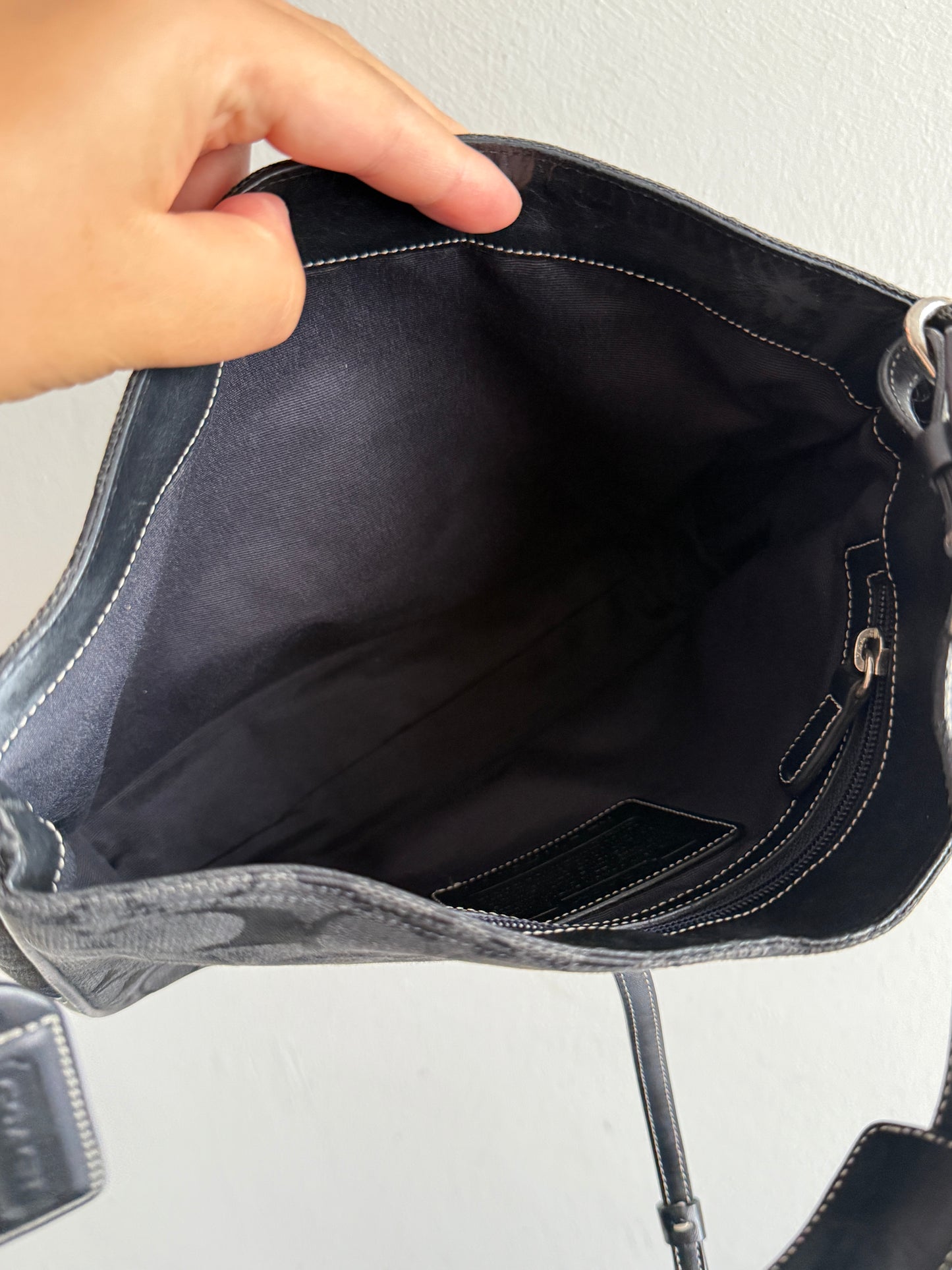 Rare Coach Hampton Signature Shoulder Bag