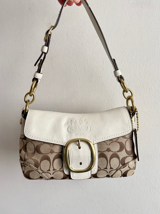 Super Rare Coach Bleecker Signature Shoulder Bag