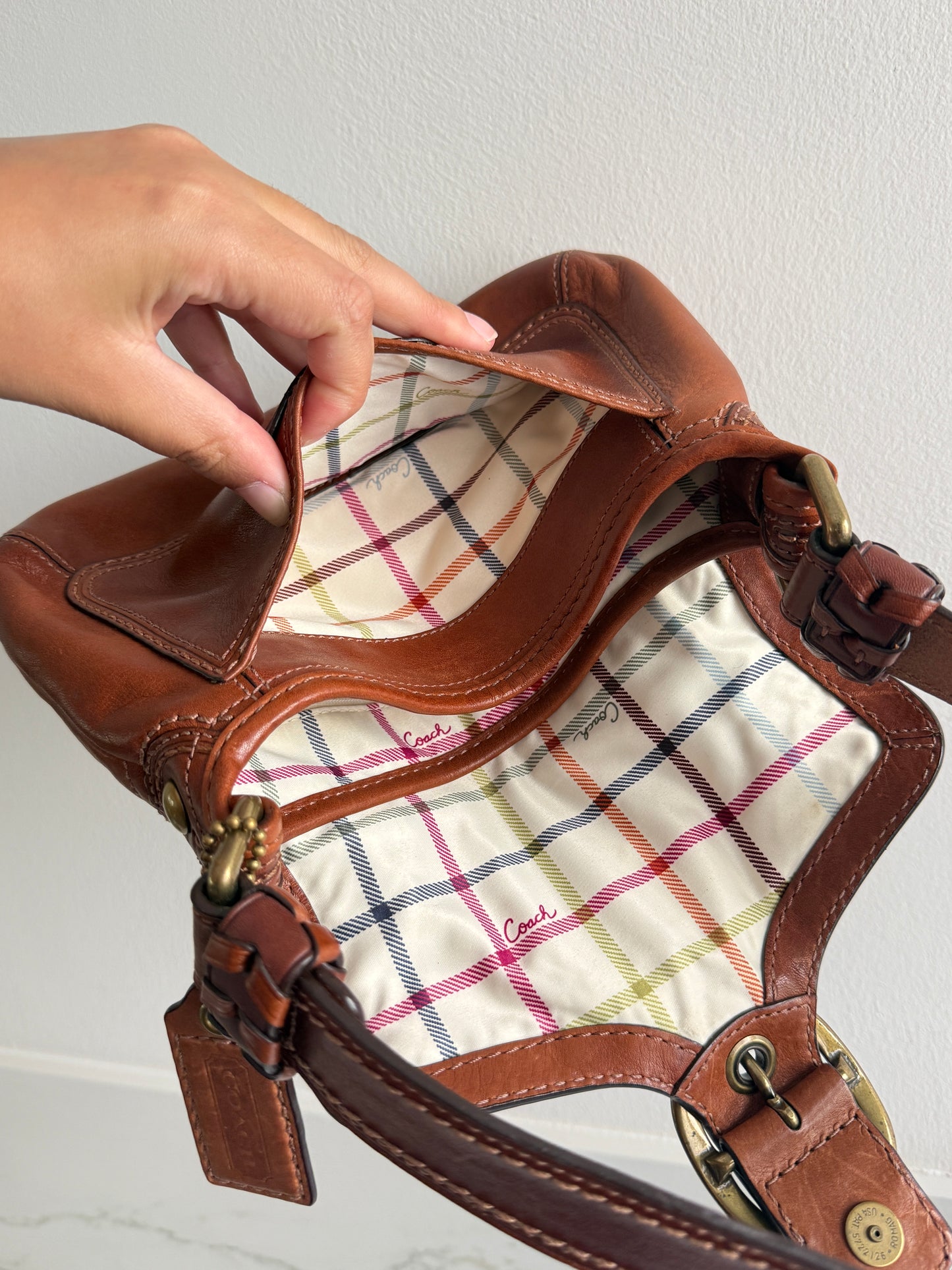 Super Rare Coach Bleecker Leather Shoulder Bag