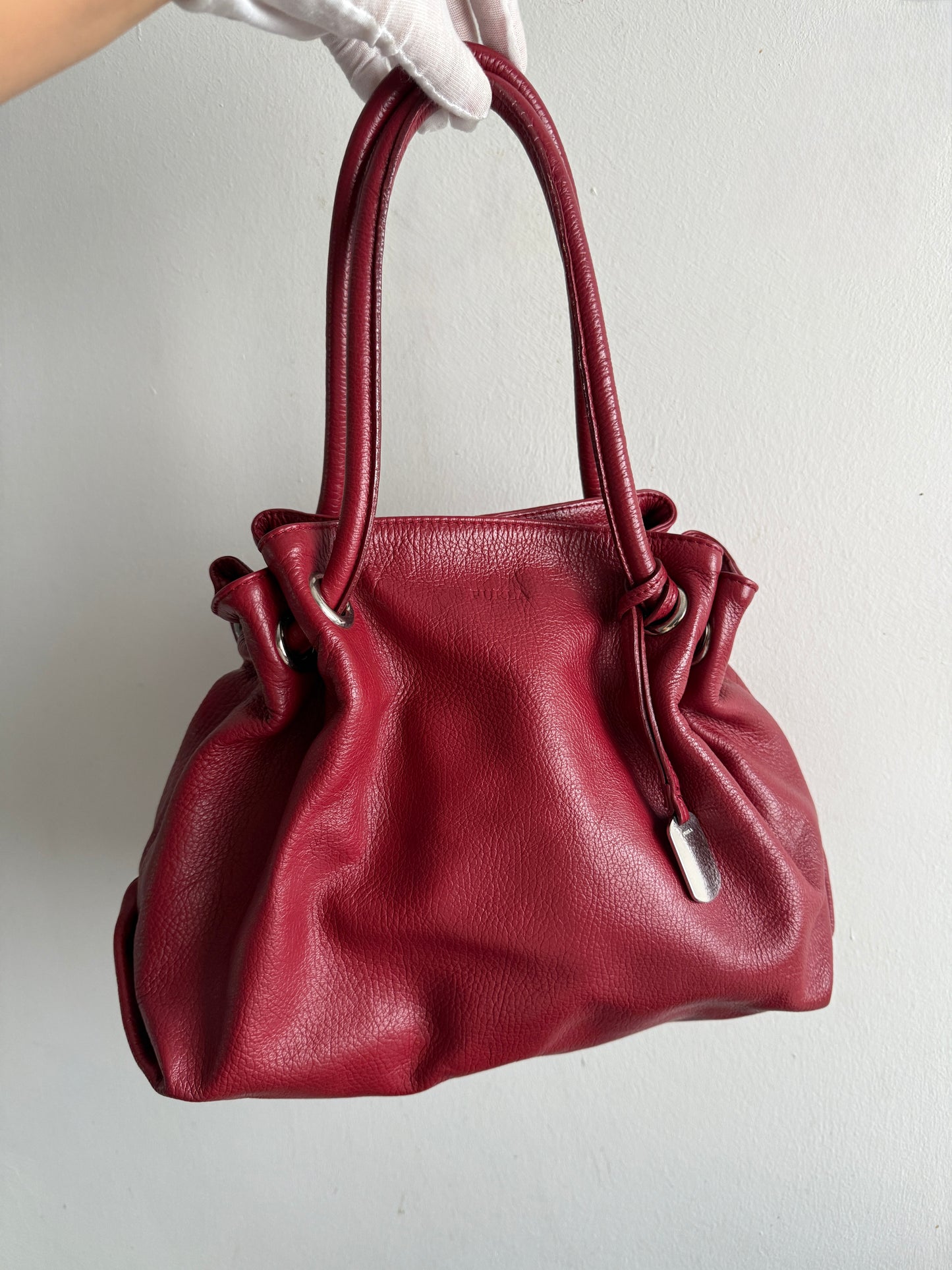Rare Furla Leather Shoulder Bag