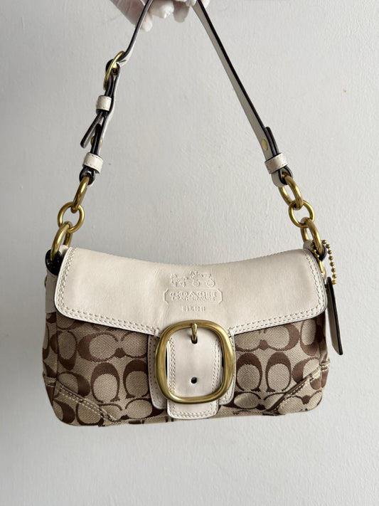 Super Rare Coach Bleecker Signature Shoulder Bag