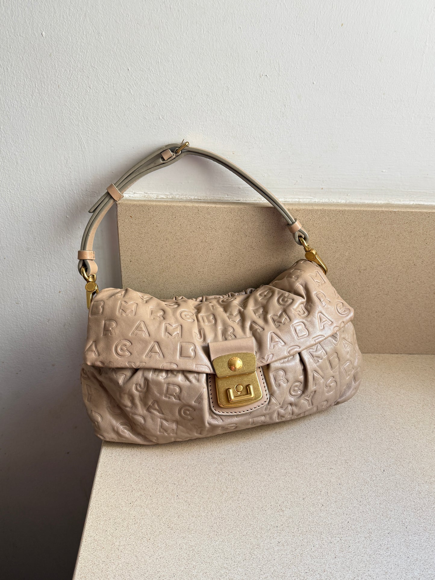 Super Rare Marc by Marc Jacobs Dreamy Logo Linda Shoulder Bag