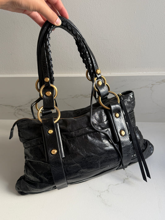 Francesco Biasia Leather Hobo Shoulder Bag