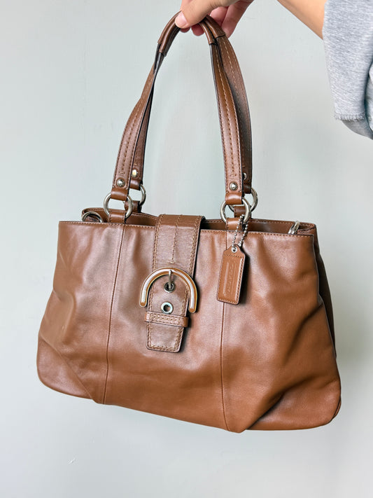 Coach Soho Carryall Leather Shoulder Bag