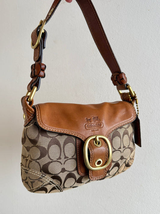 Coach Bleecker Signature Shoulder Bag
