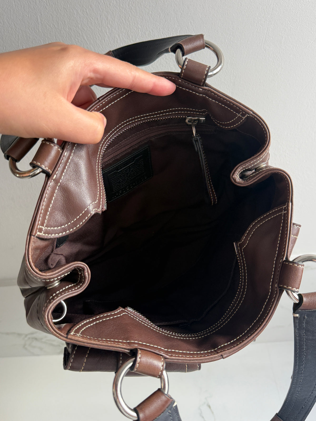 Super Rare Coach Soho Chocolate Leather Shoulder Bag