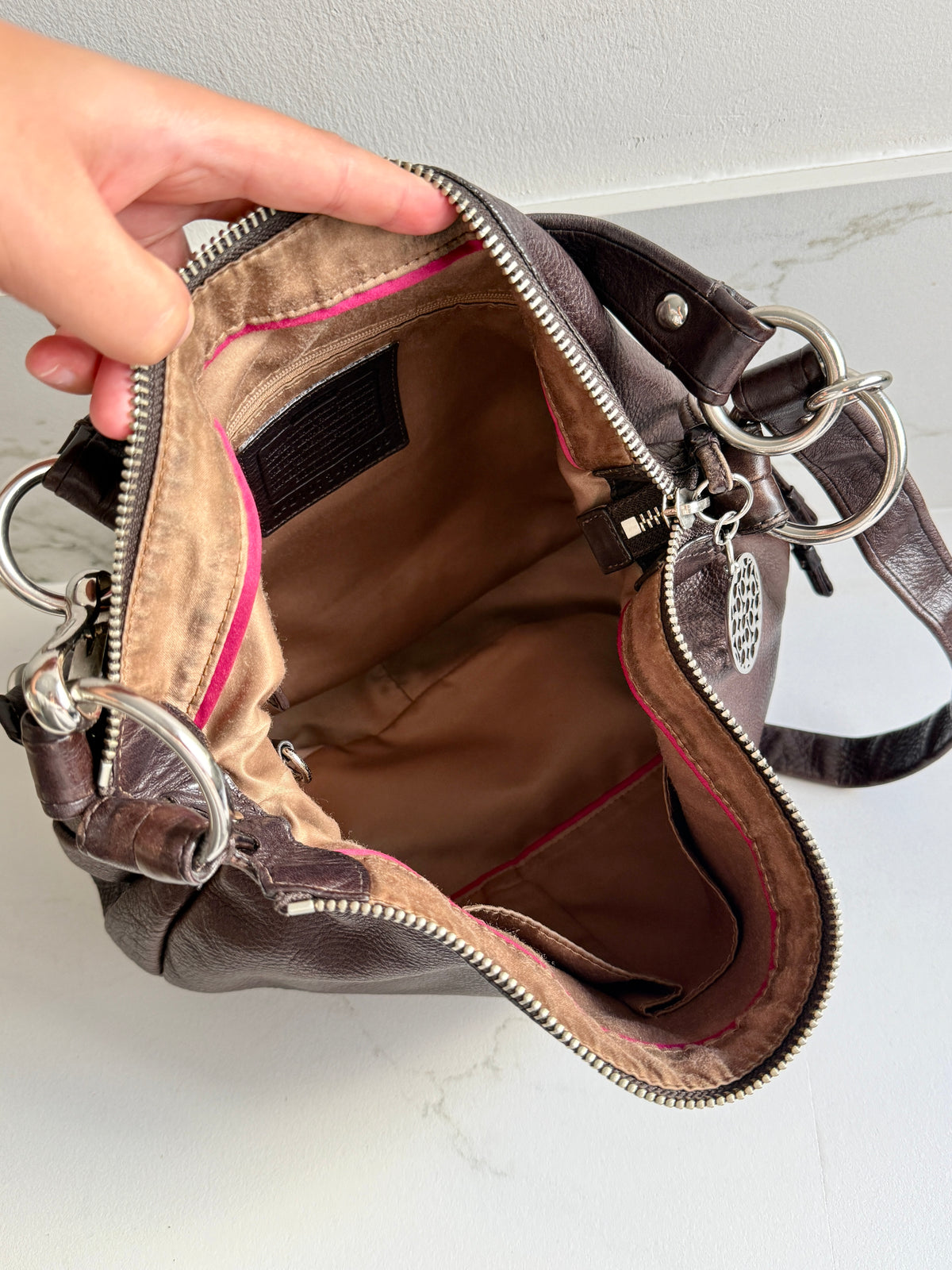 Super Rare Coach Ali Hobo Leather Shoulder Bag
