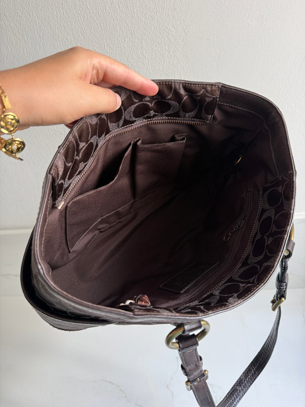 Super Rare Coach Signature Jacquard Tote Bag