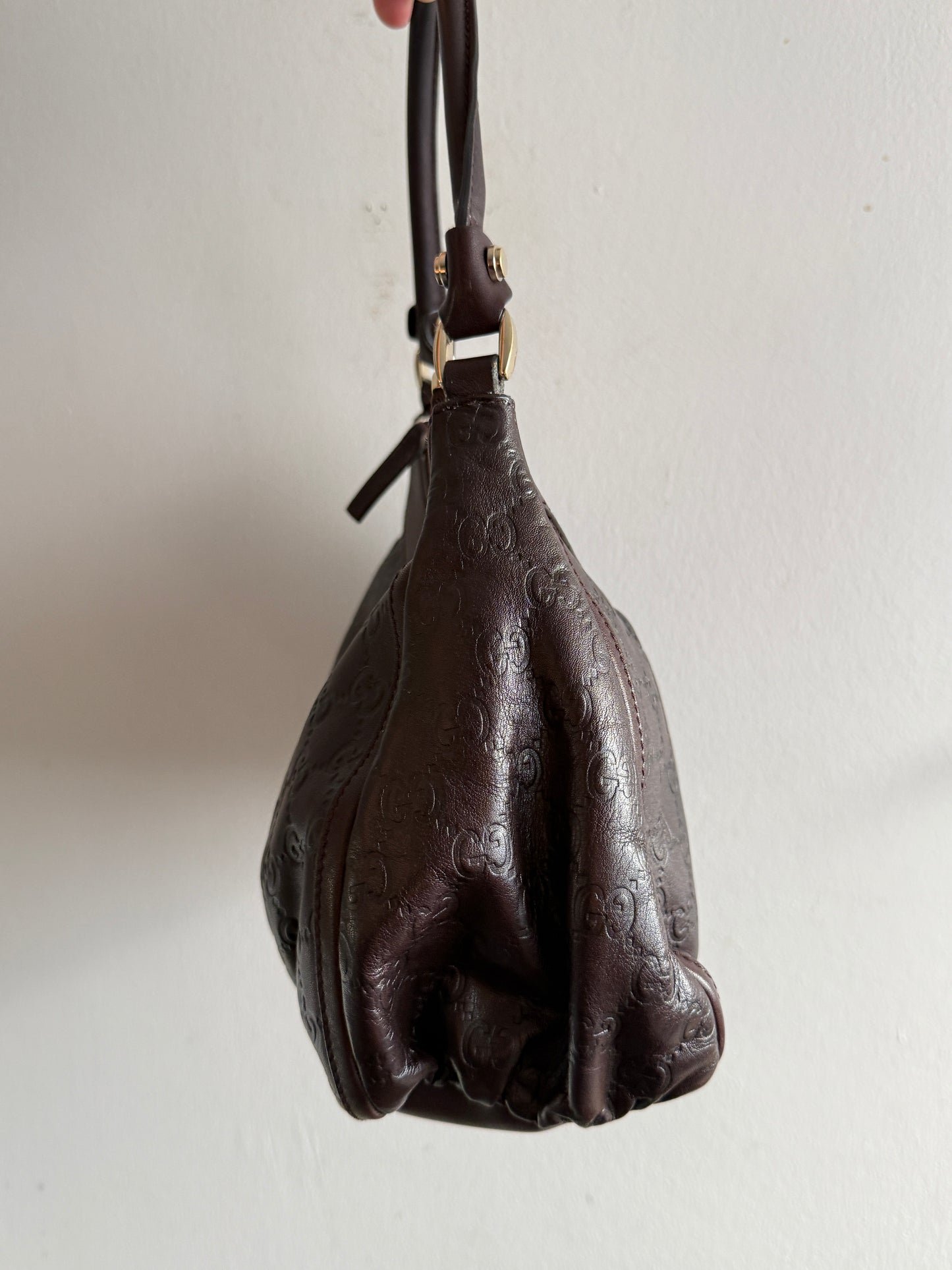 Super Rare Gucci Abbey D Ring Leather Shoulder Bag