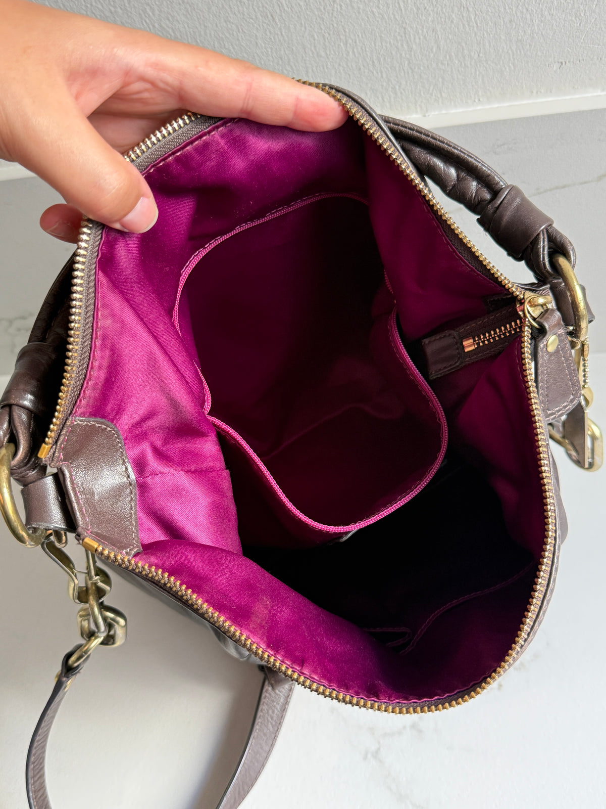 Rare Coach Kristin Leather Hobo Shoulder Bag