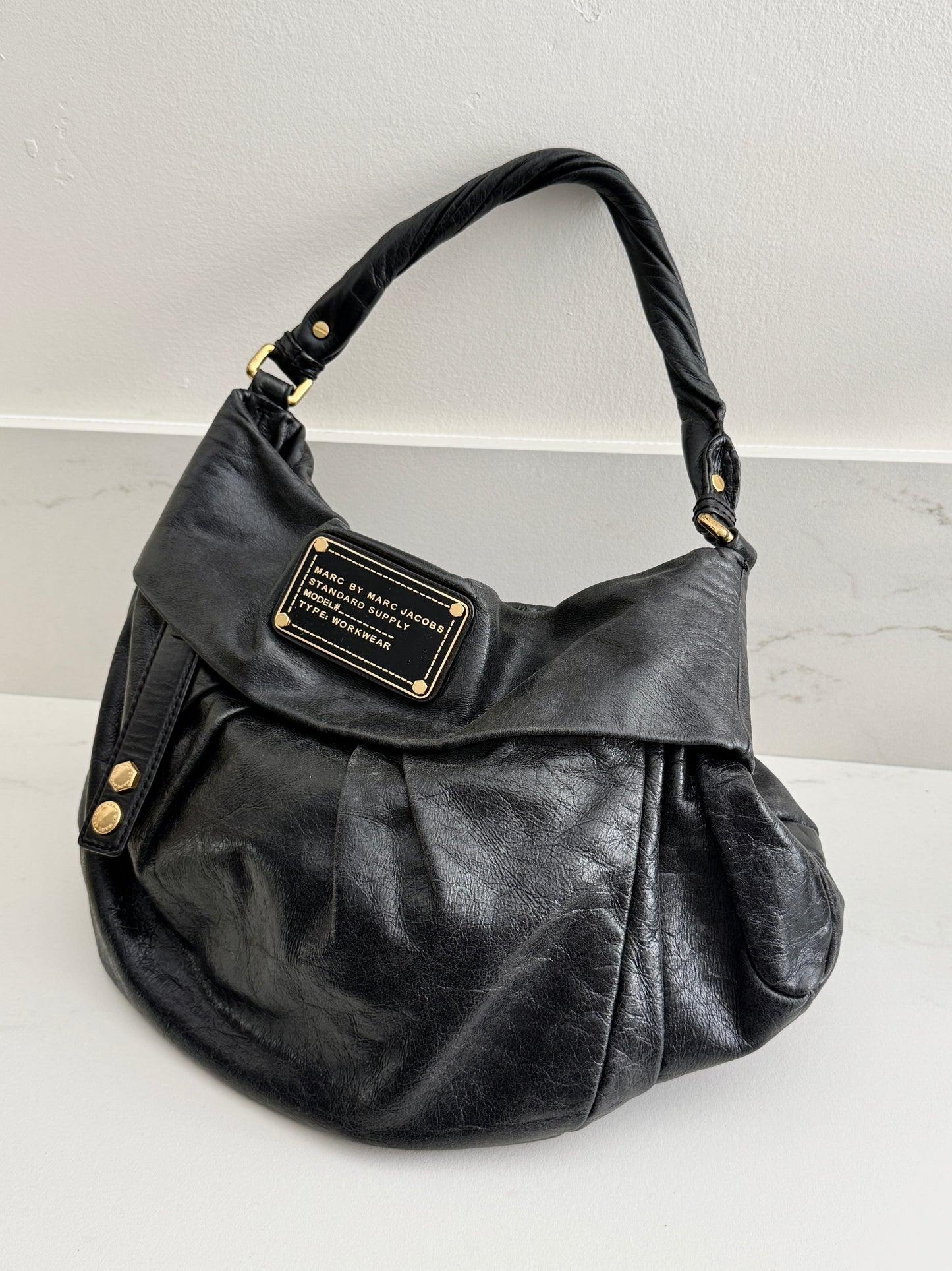 Marc by Marc Jacobs Black Leather Shoulder Bag