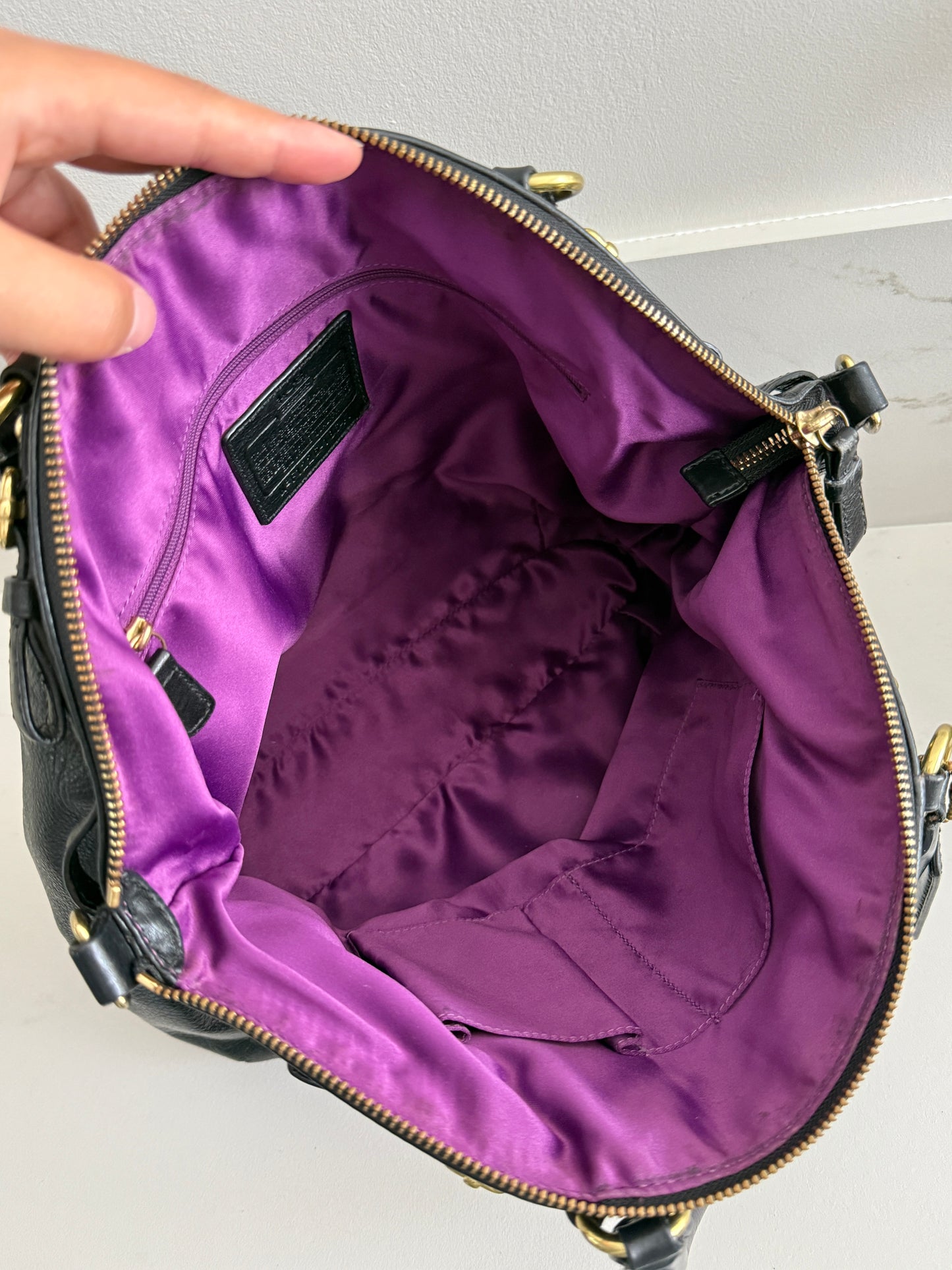Coach Sophia Lindsey Leather Tote Bag
