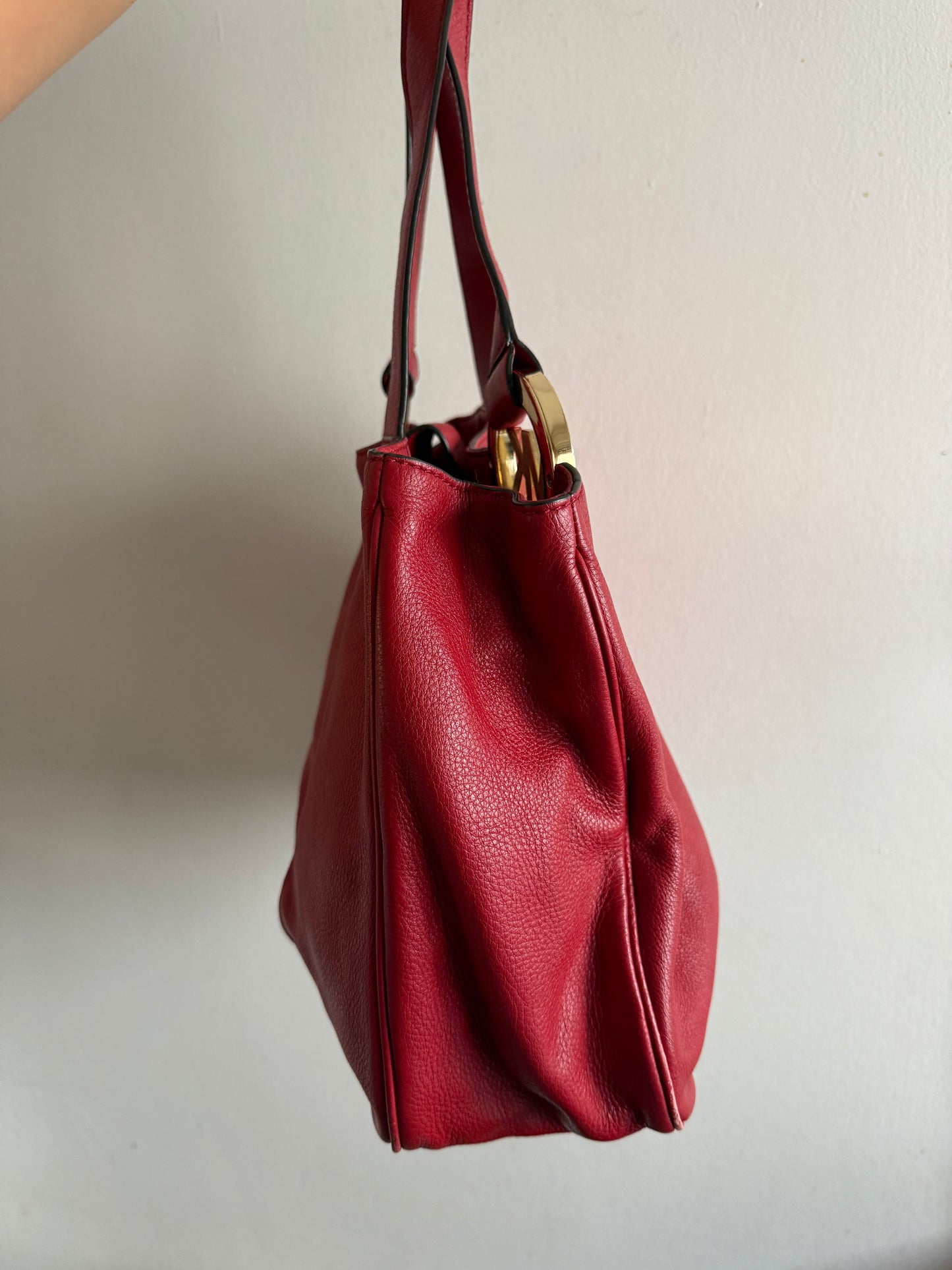 Michael Kors Fulton East West Leather Tote Shoulder Bag