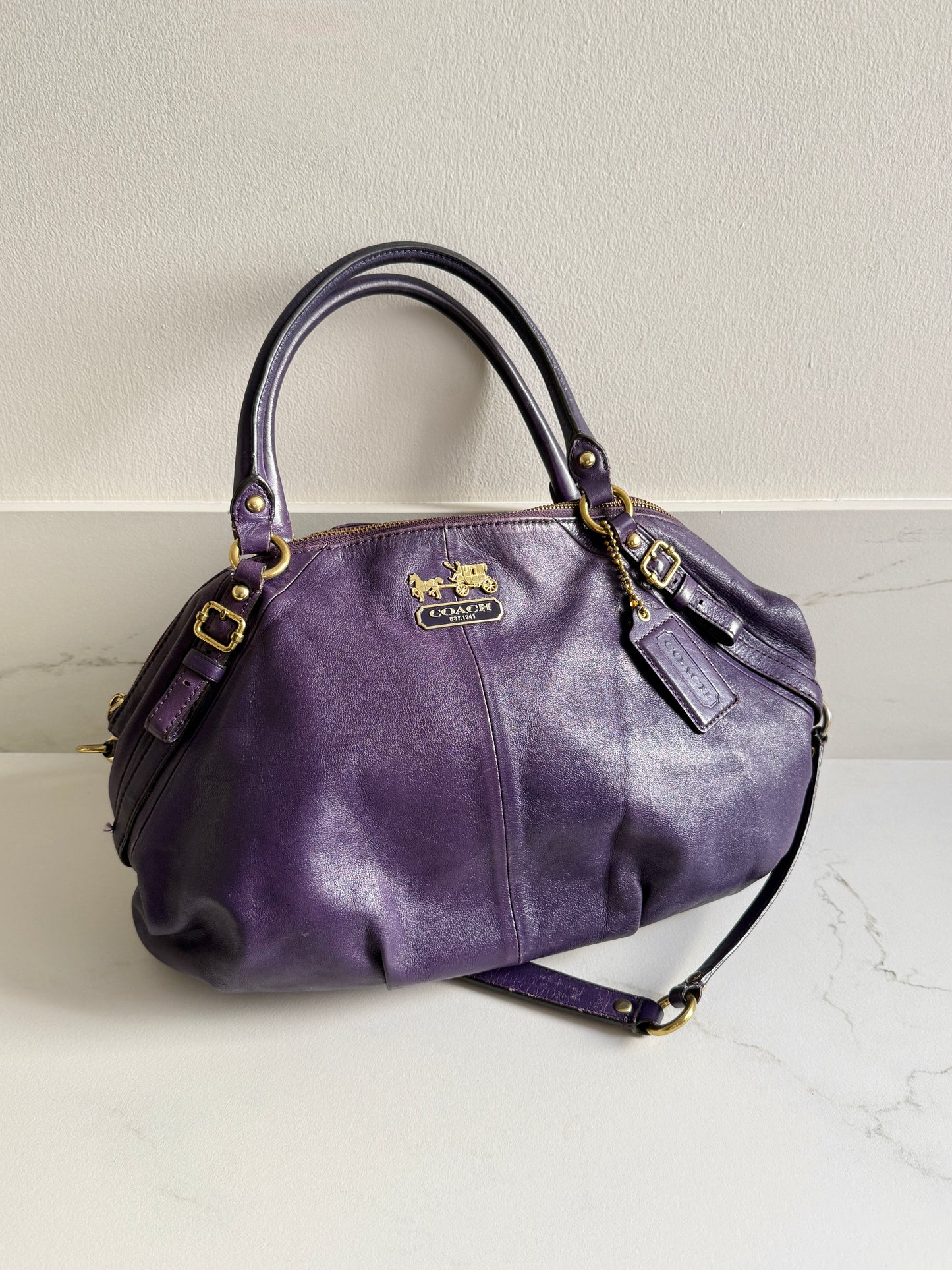 Coach Madison Sophia Leather Shoulder Bag