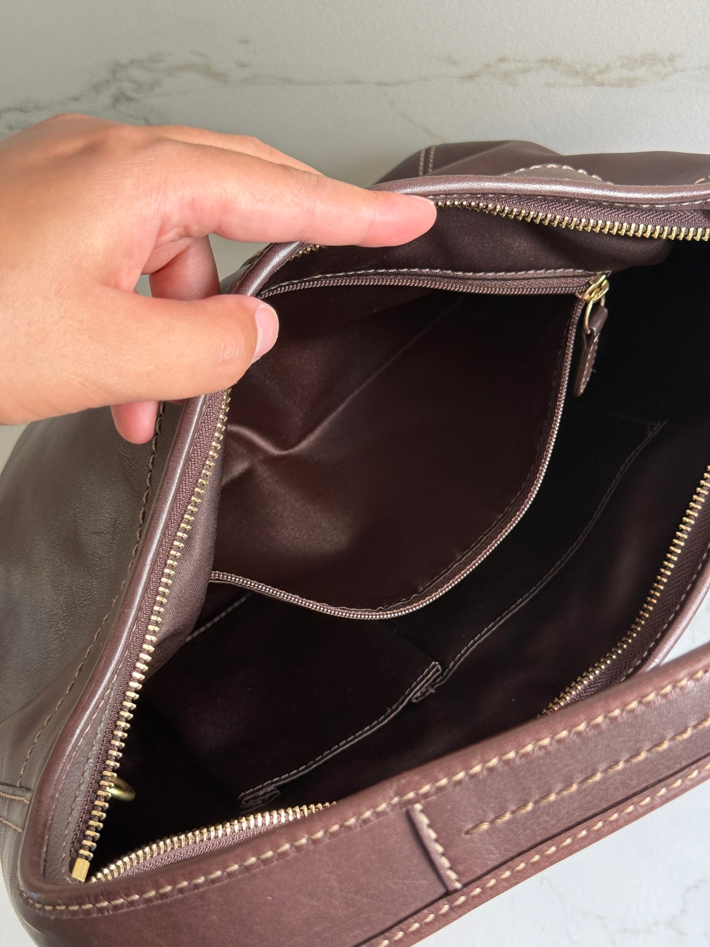Coach Ergo Brown Leather Shoulder Bag