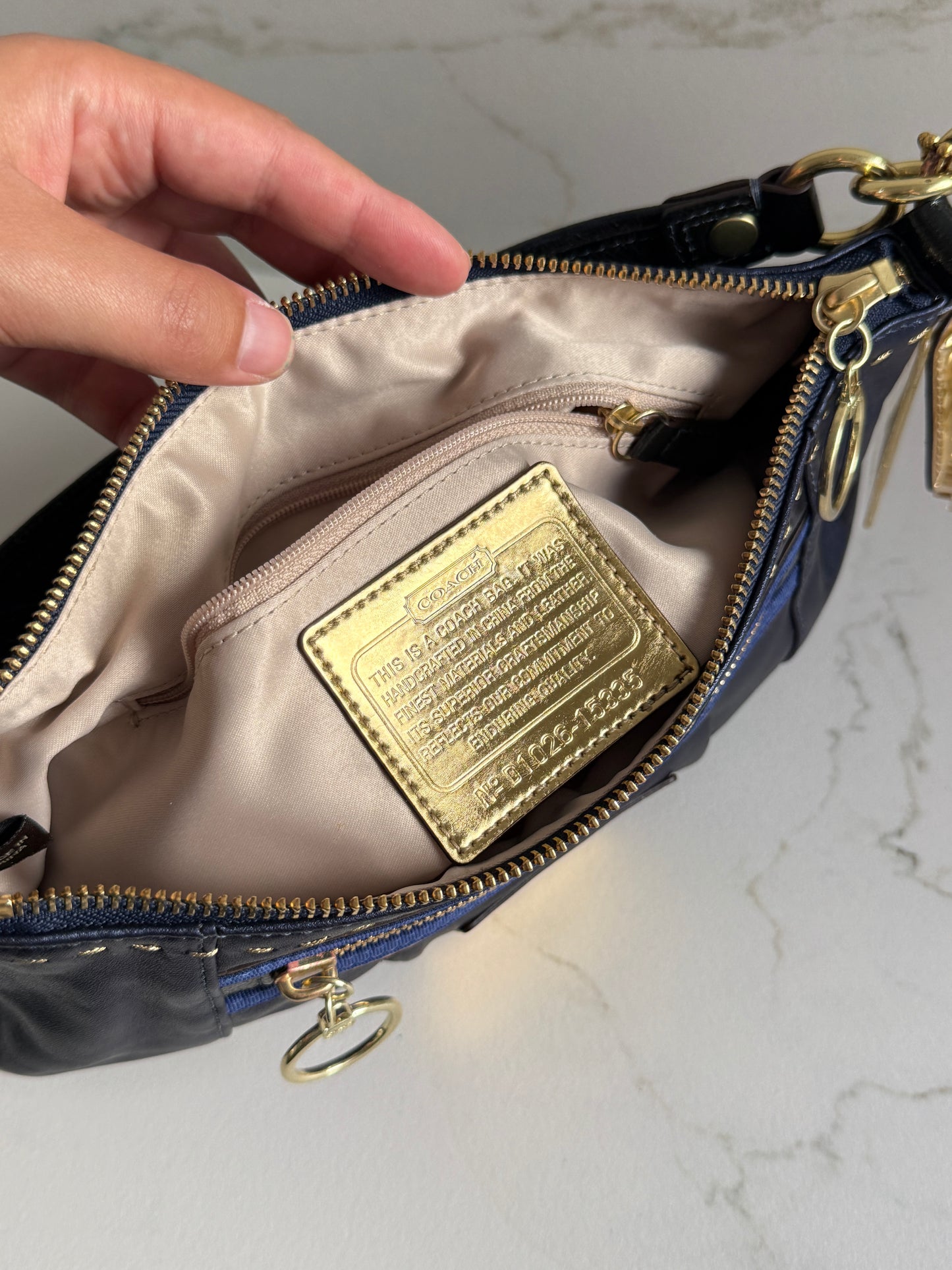 Super Rare Coach Poppy Leather Shoulder Bag