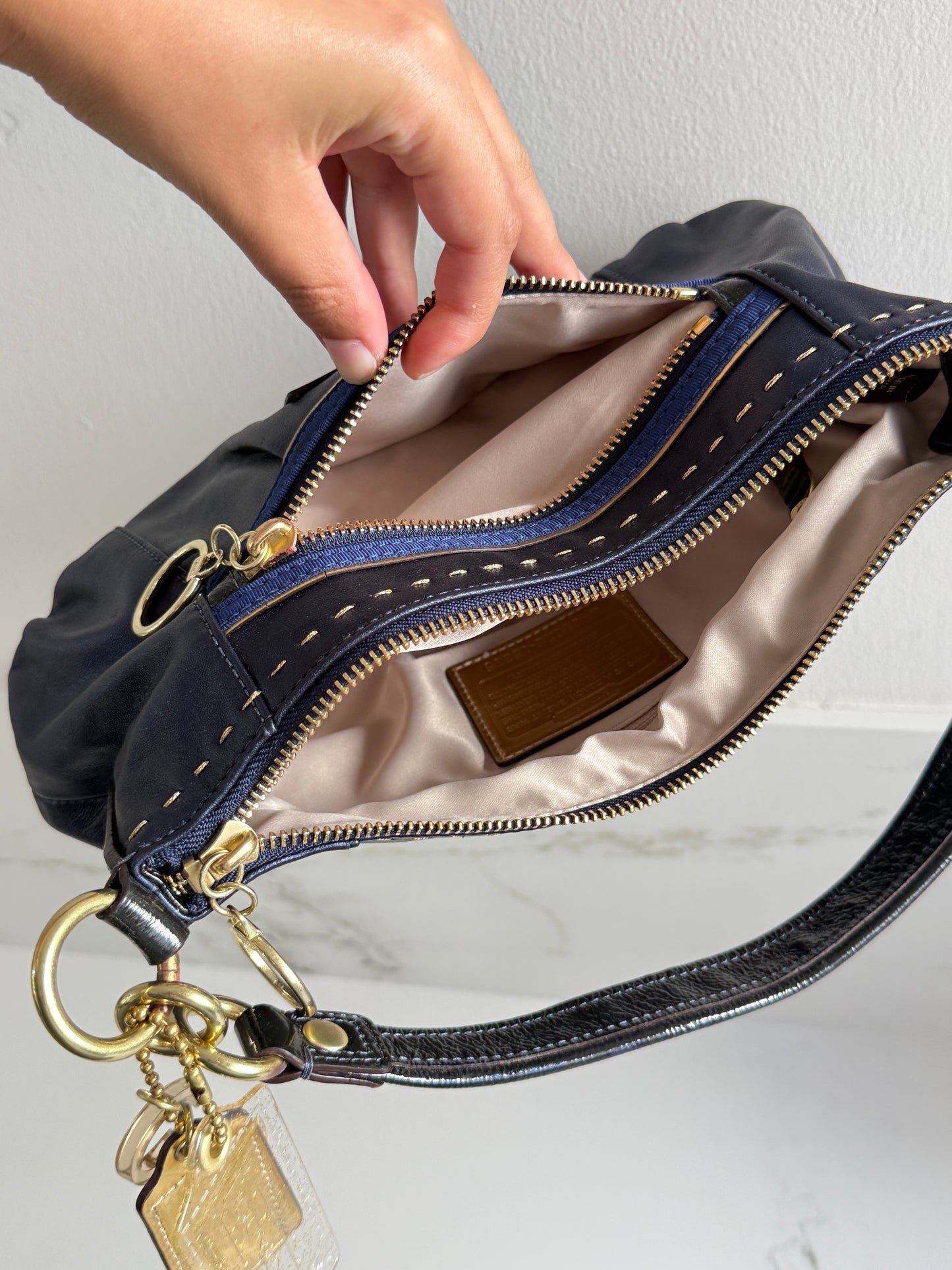 Super Rare Coach Poppy Leather Shoulder Bag