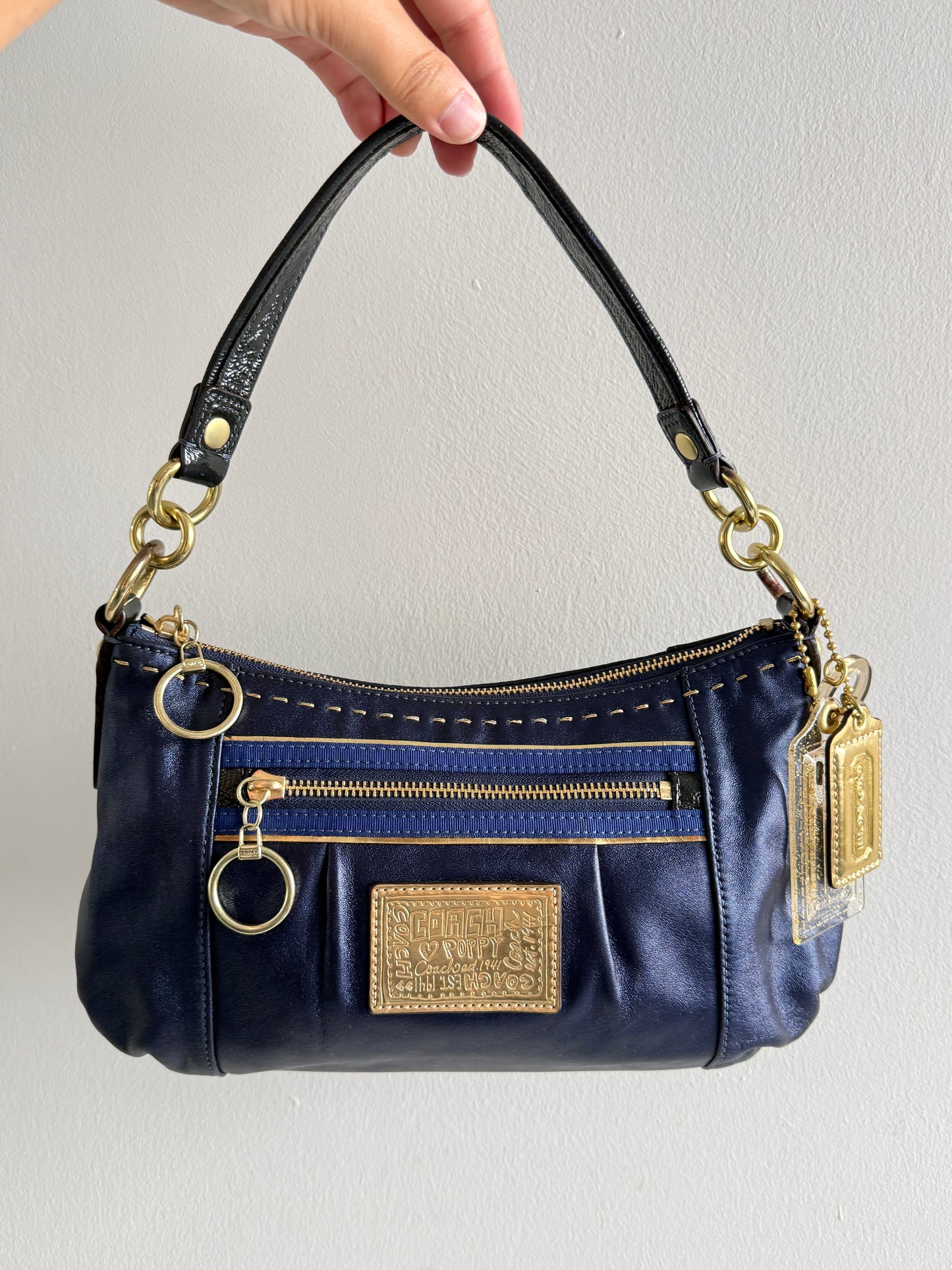 Super Rare Coach Poppy Leather Shoulder Bag