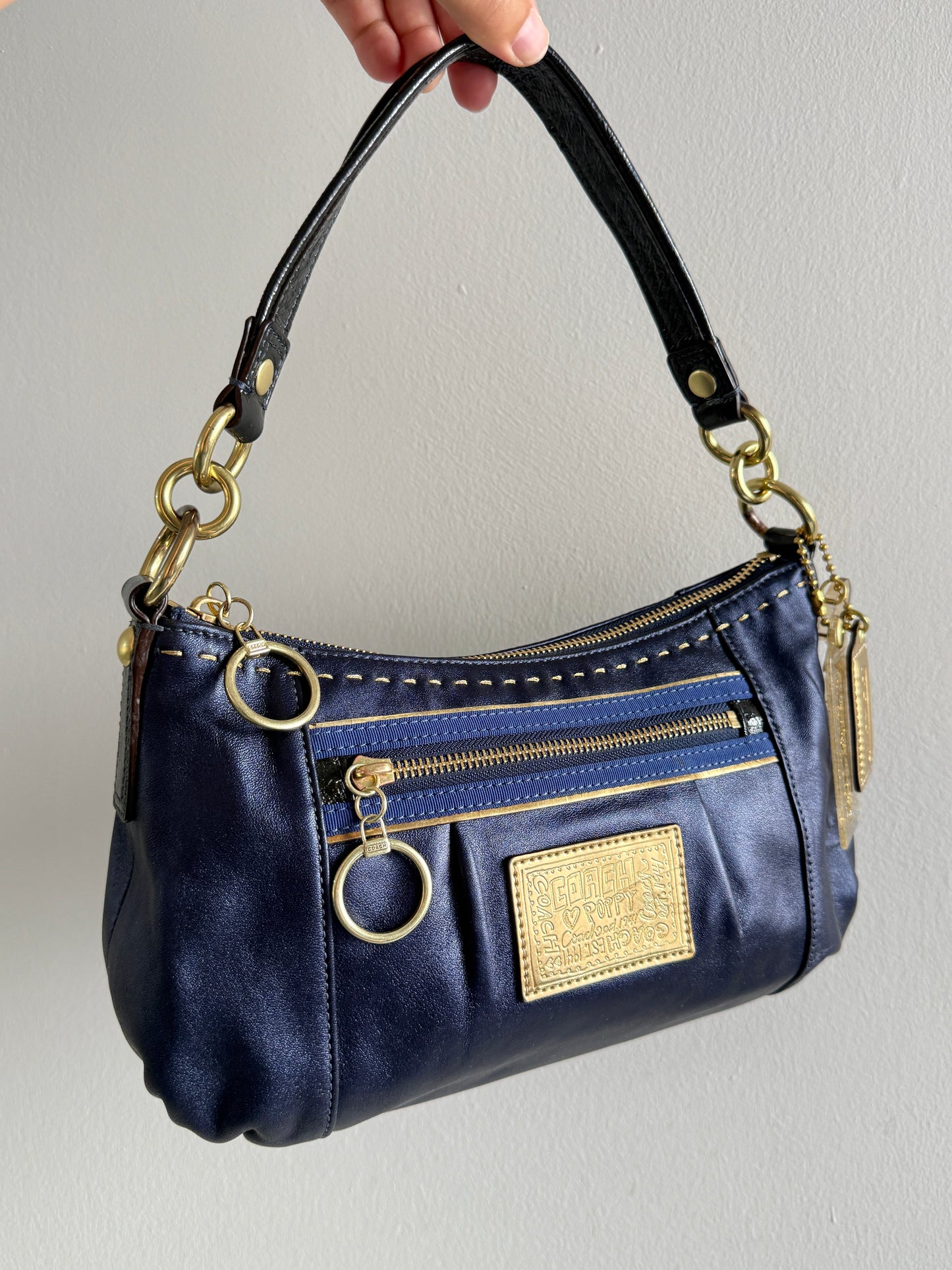 Super Rare Coach Poppy Leather Shoulder Bag