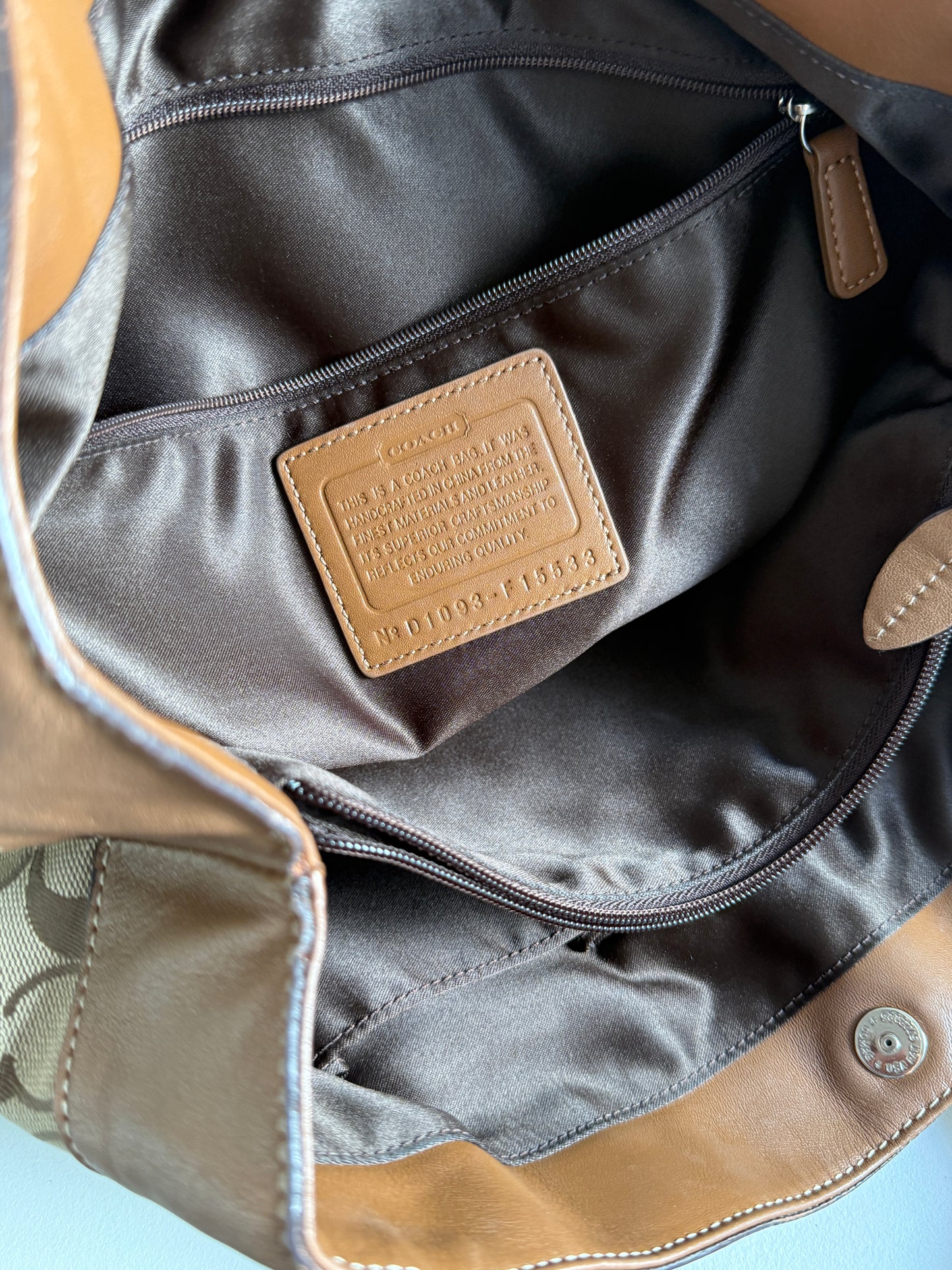 Coach Penelope Signature Carryall Shoulder Bag