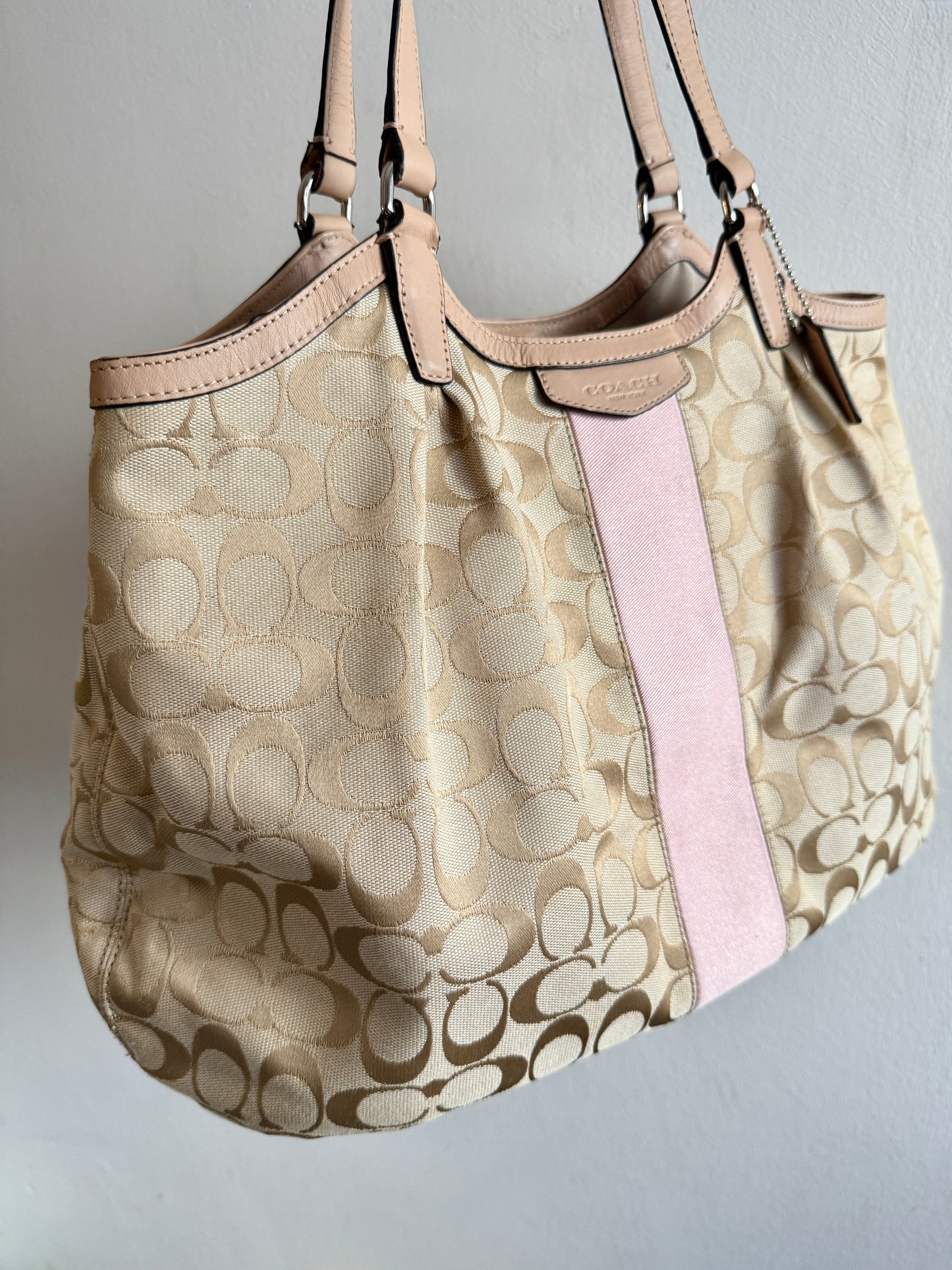 Coach Devin Signature Tote Shoulder Bag