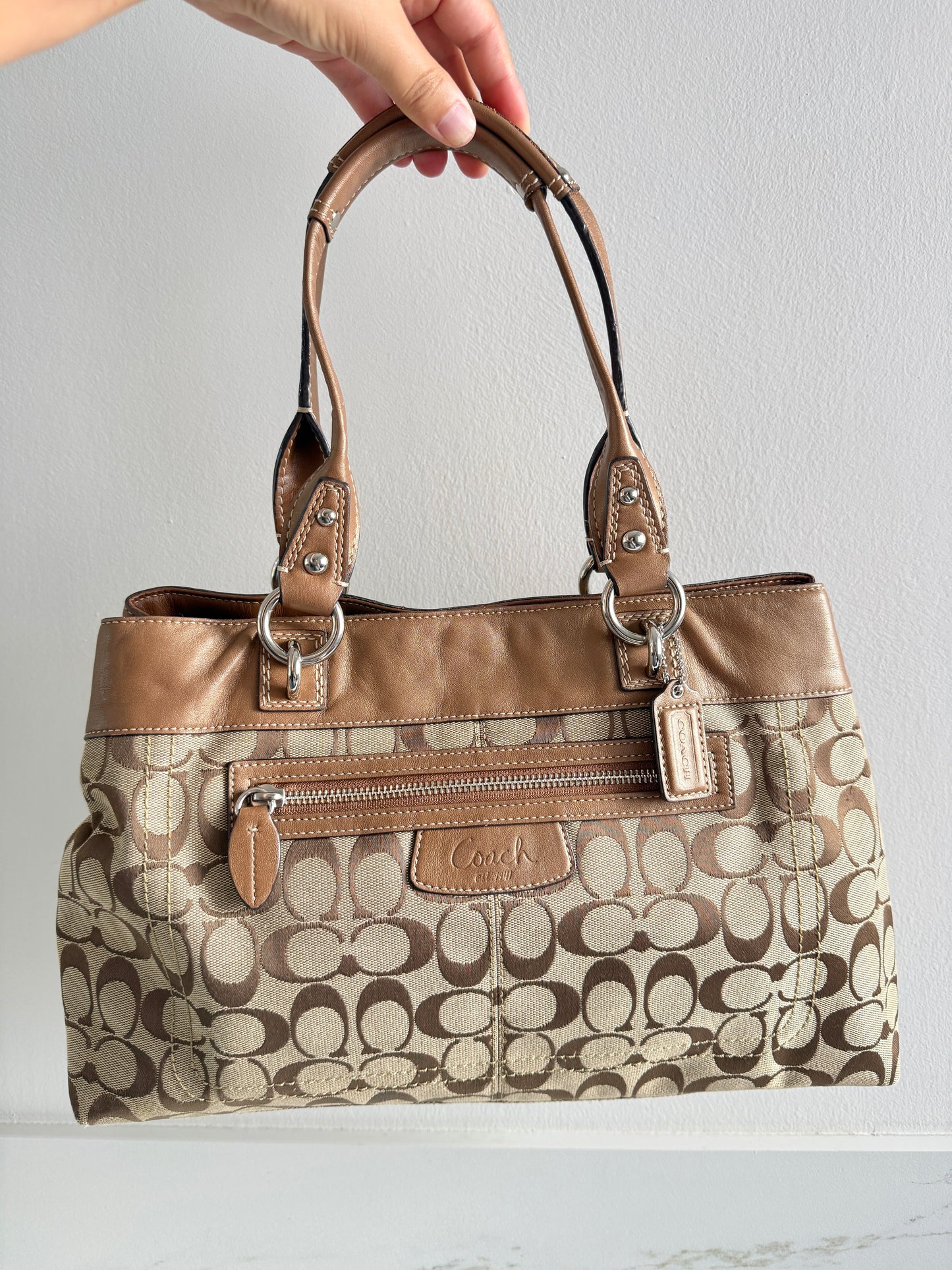 Coach Penelope Signature Carryall Shoulder Bag