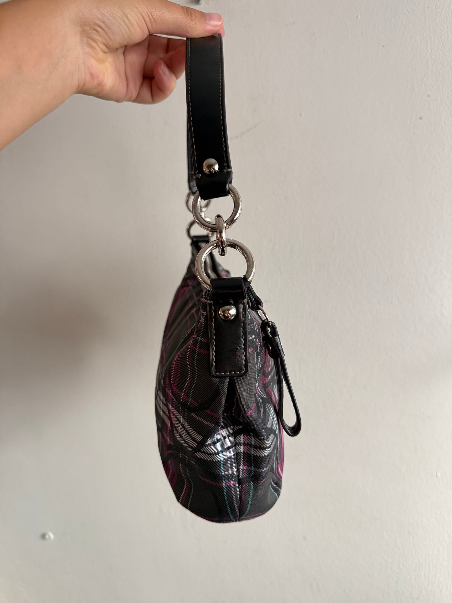 Rare Coach Poppy Plaid Shoulder Bag