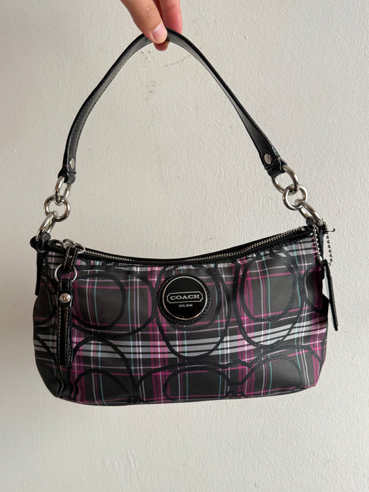 Rare Coach Poppy Plaid Shoulder Bag