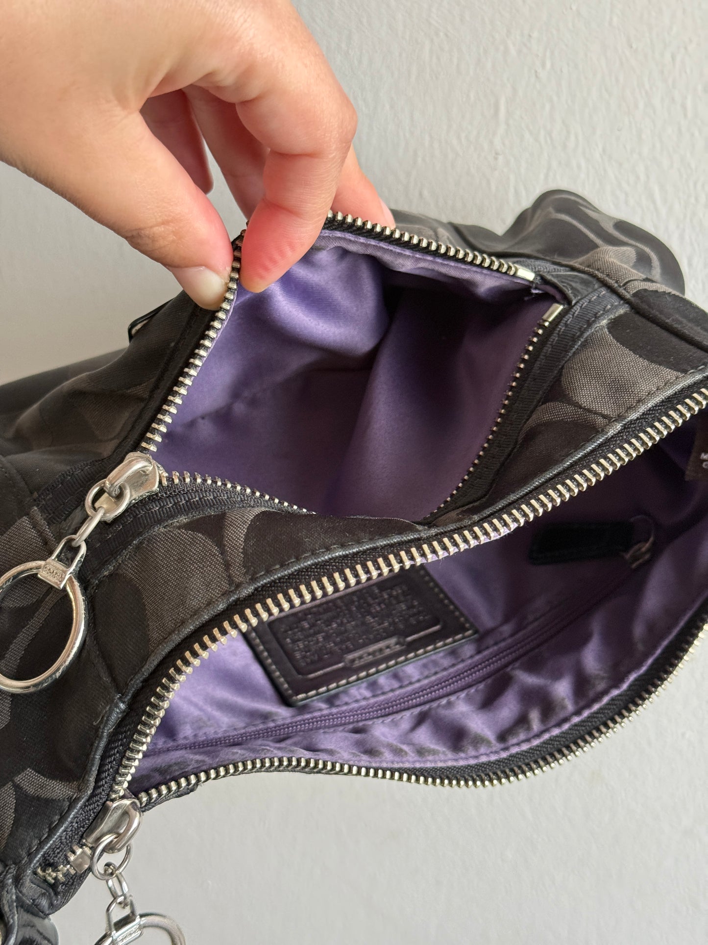 Rare Coach Poppy Signature Shoulder Bag