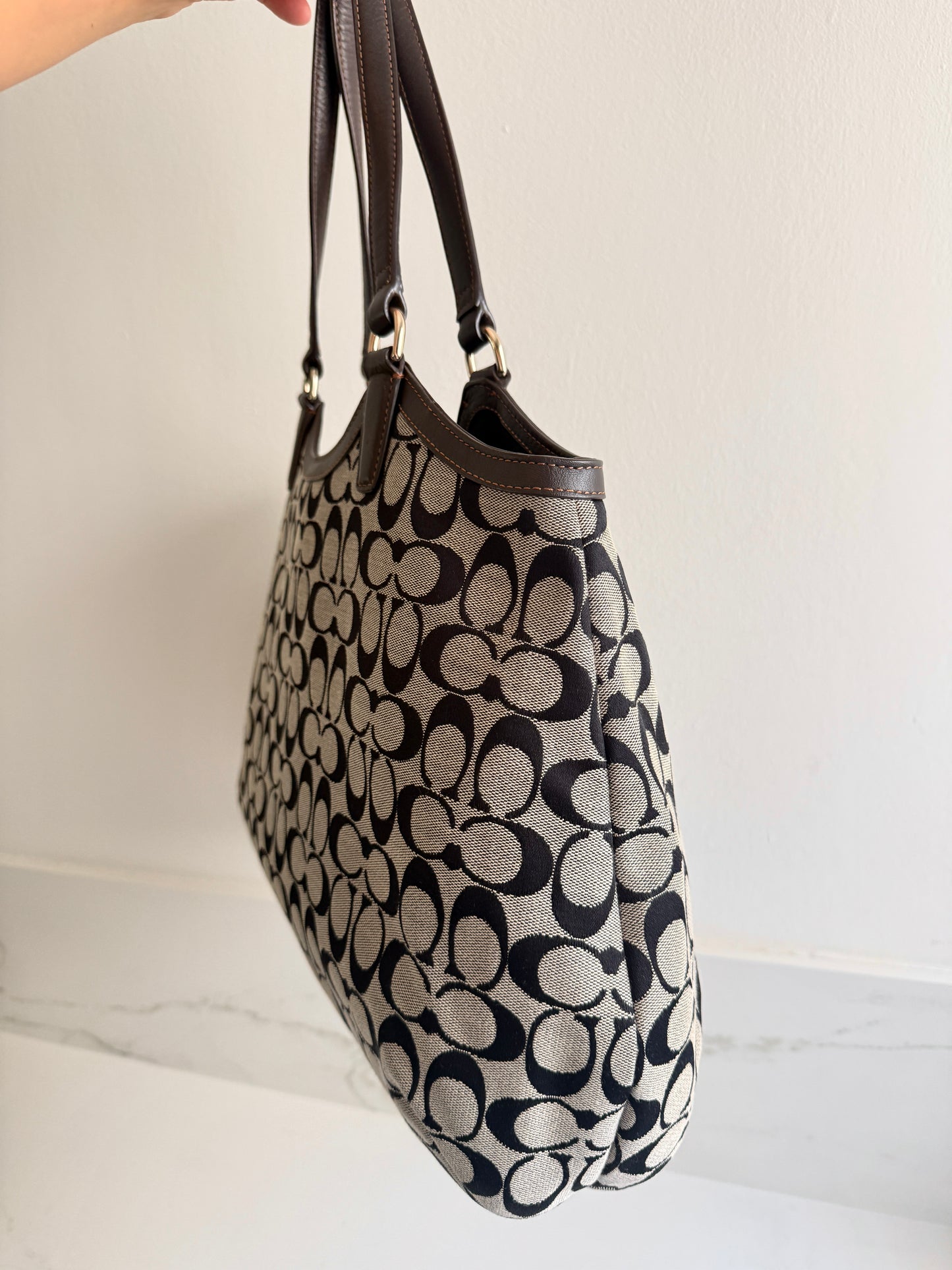 Super Rare Coach Devin Signature Tote Shoulder Bag