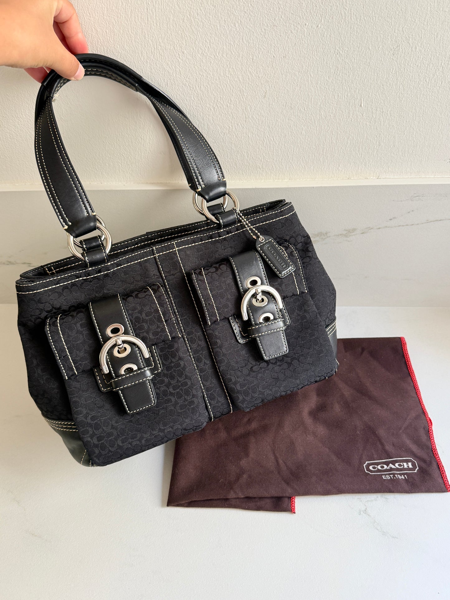 Super Rare Coach Soho Signature Shoulder Bag