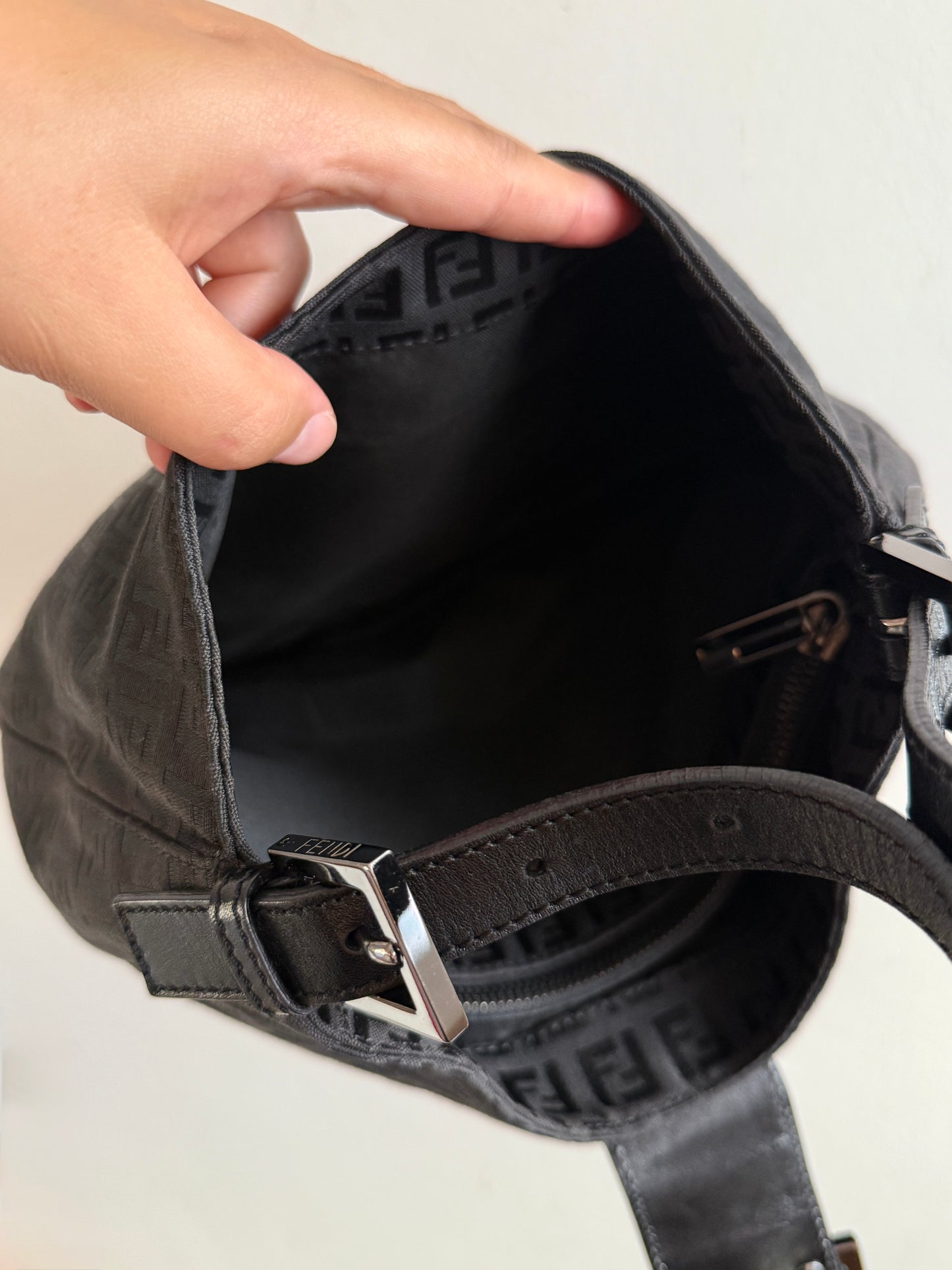 Fendi Baguette Zucca Shoulder Bag