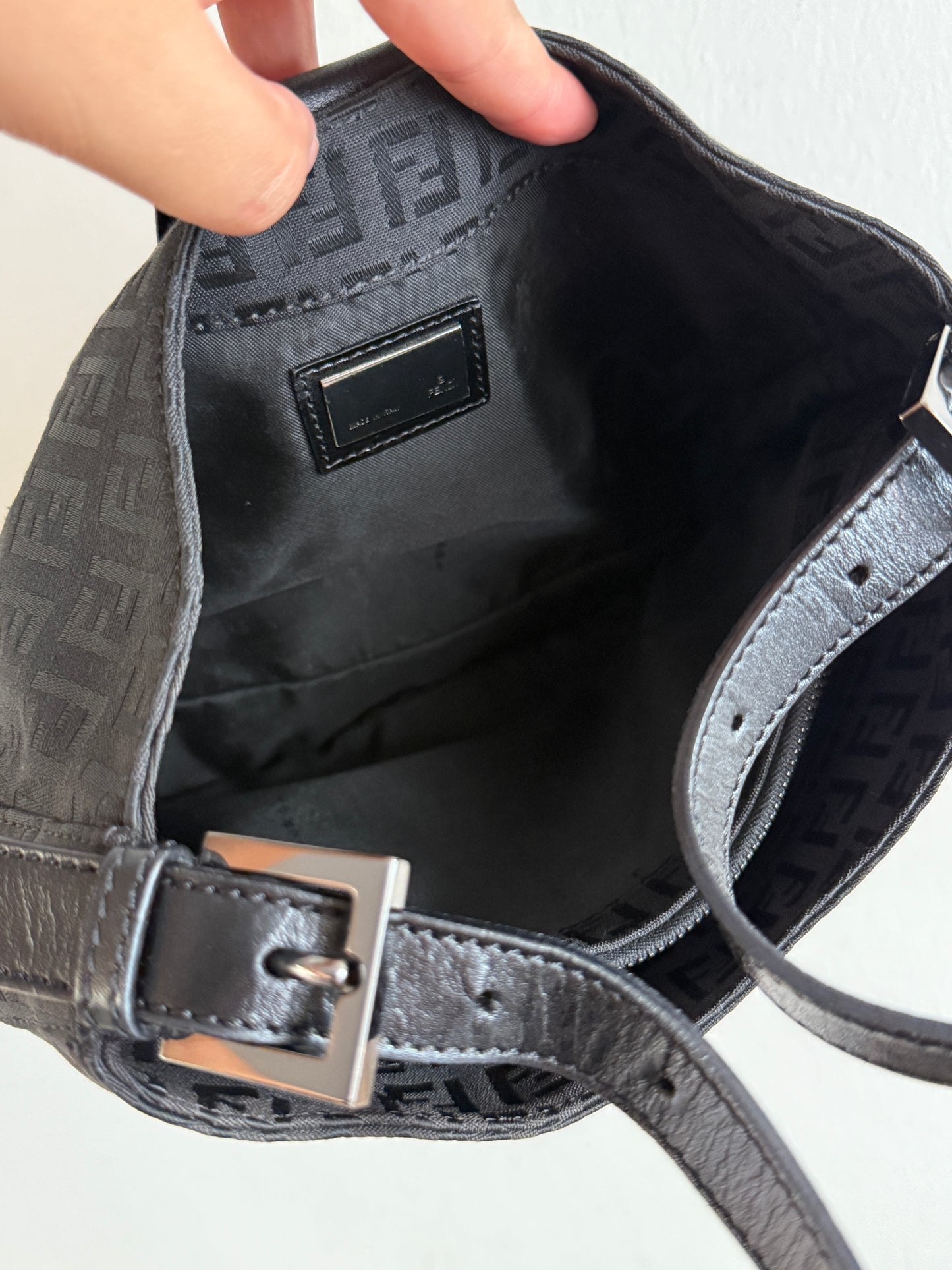 Fendi Baguette Zucca Shoulder Bag