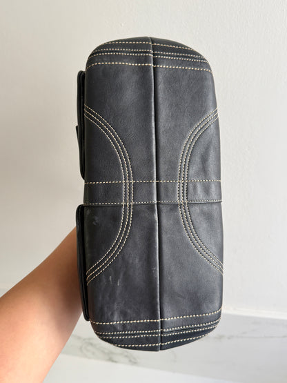 Super Rare Coach Soho Black Leather Shoulder Bag