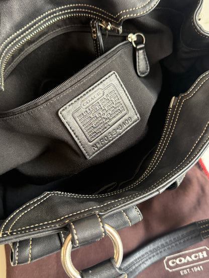 Super Rare Coach Soho Black Leather Shoulder Bag