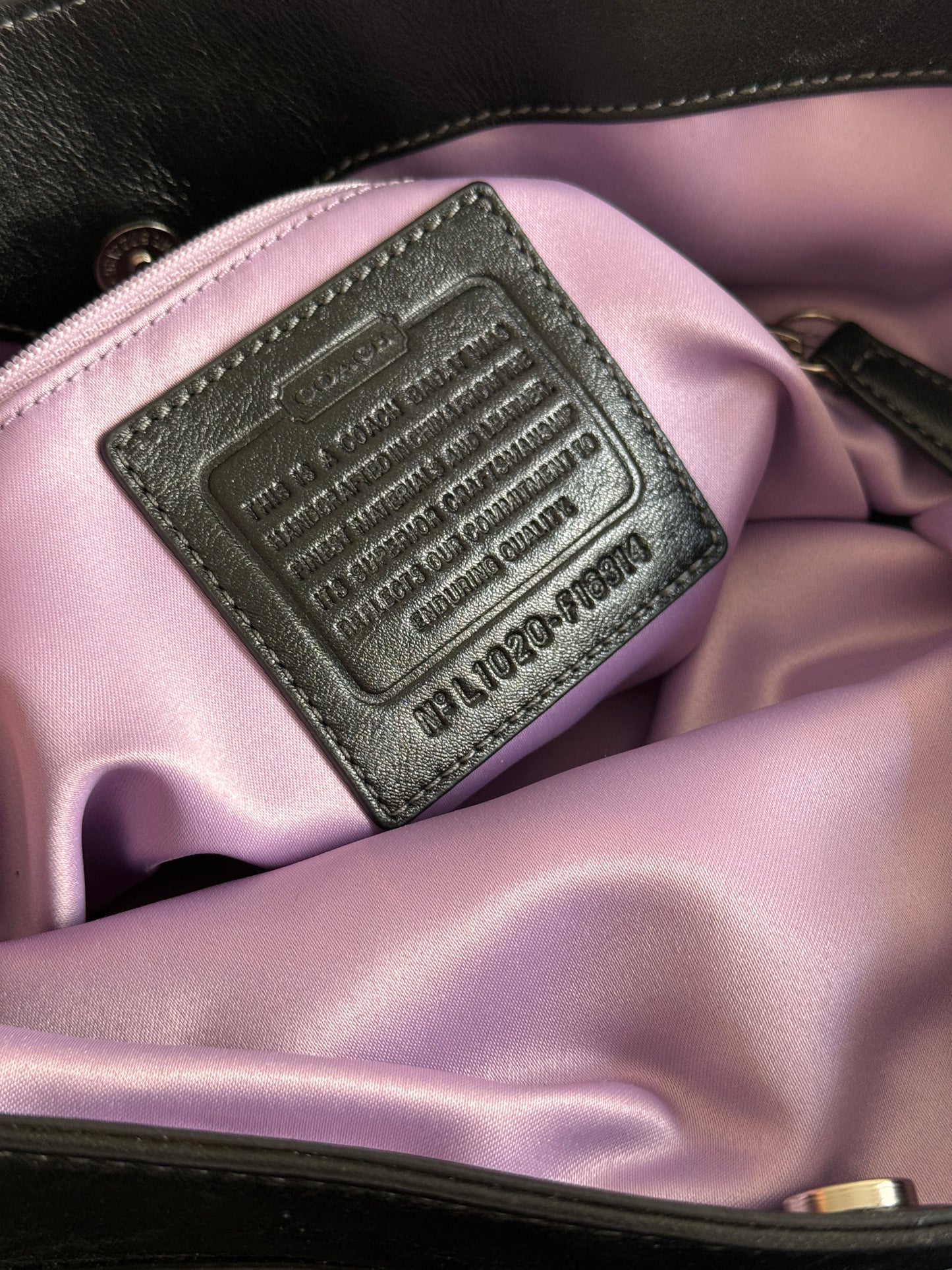 Coach Lexi Black Signature Shoulder Bag