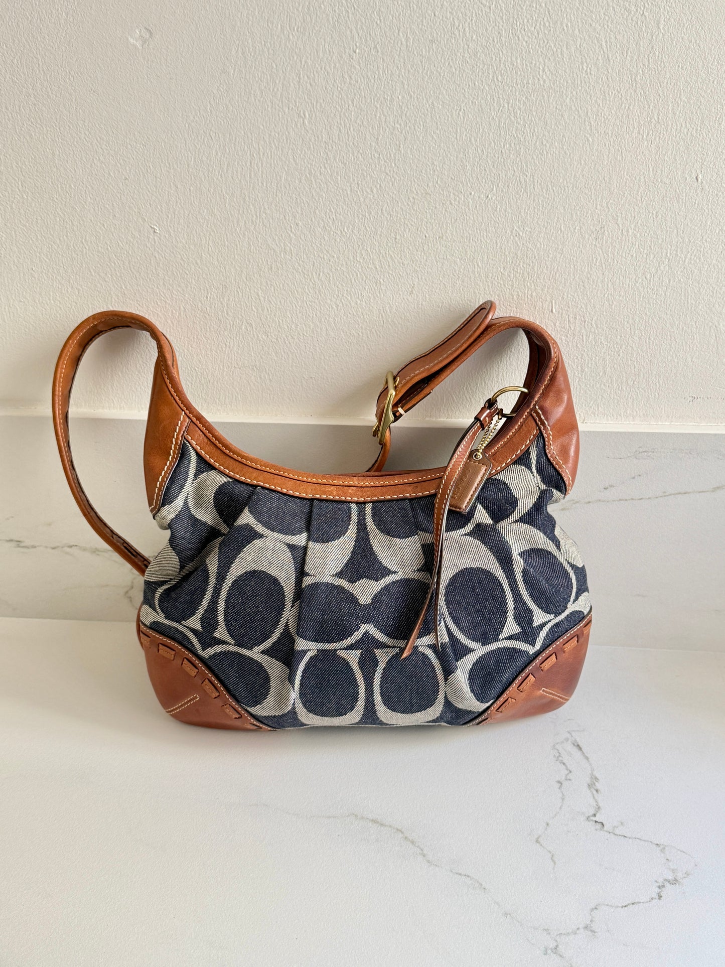 Rare Coach Ergo Denim Crossbody Bag