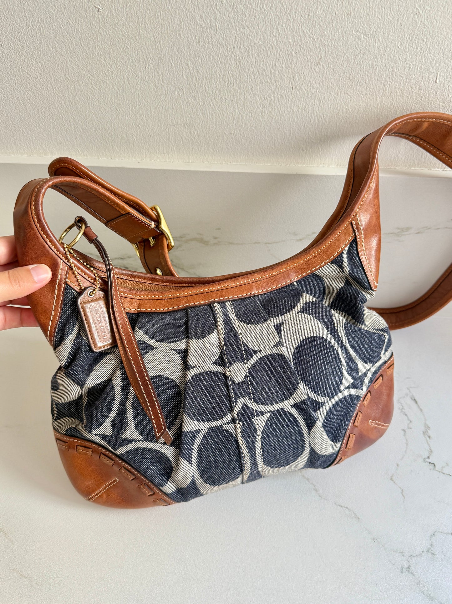 Rare Coach Ergo Denim Crossbody Bag
