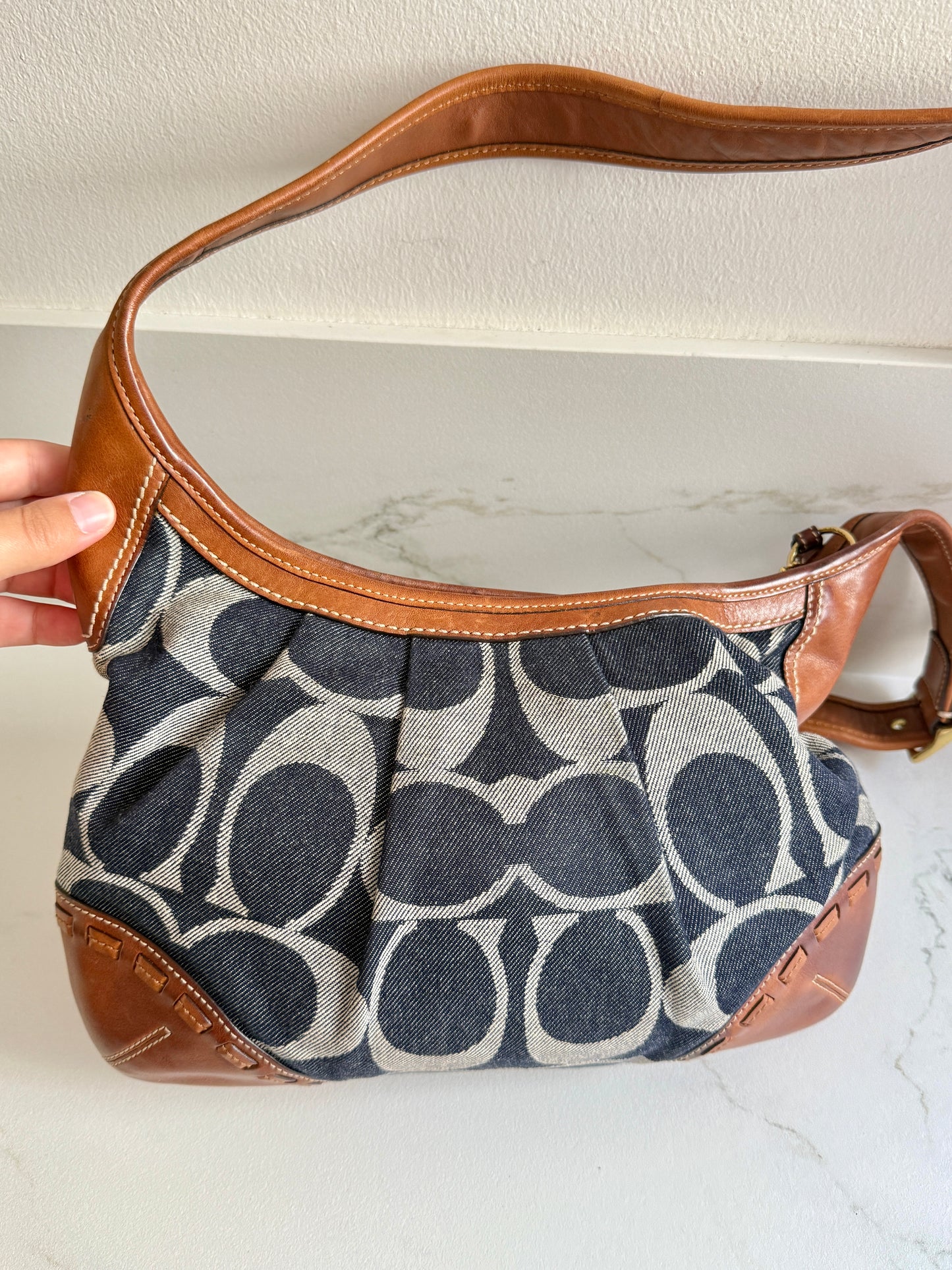 Rare Coach Ergo Denim Crossbody Bag