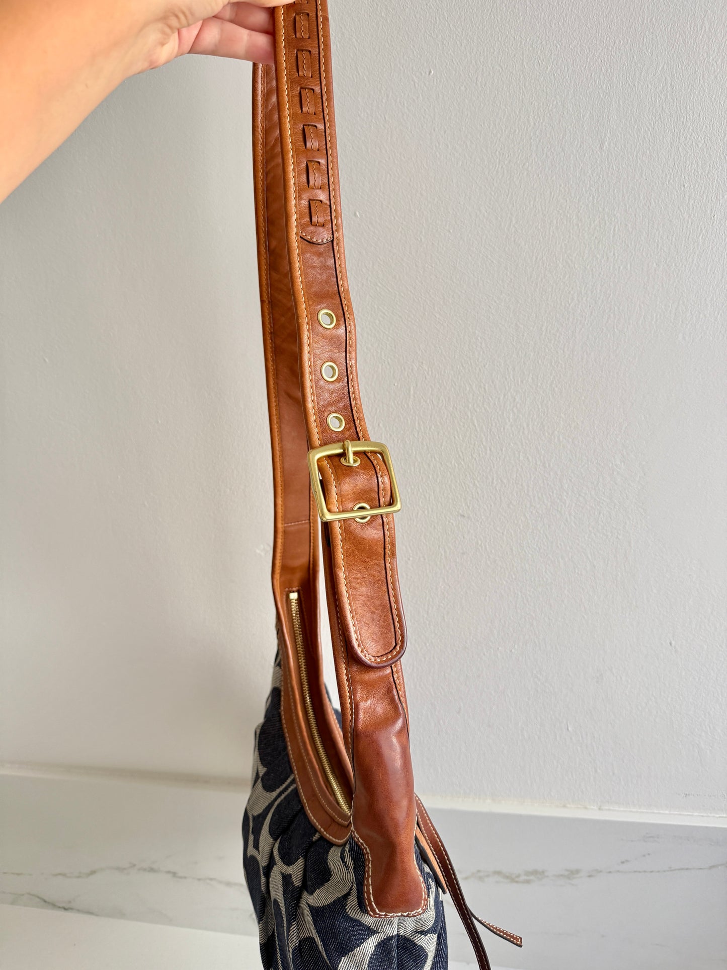 Rare Coach Ergo Denim Crossbody Bag