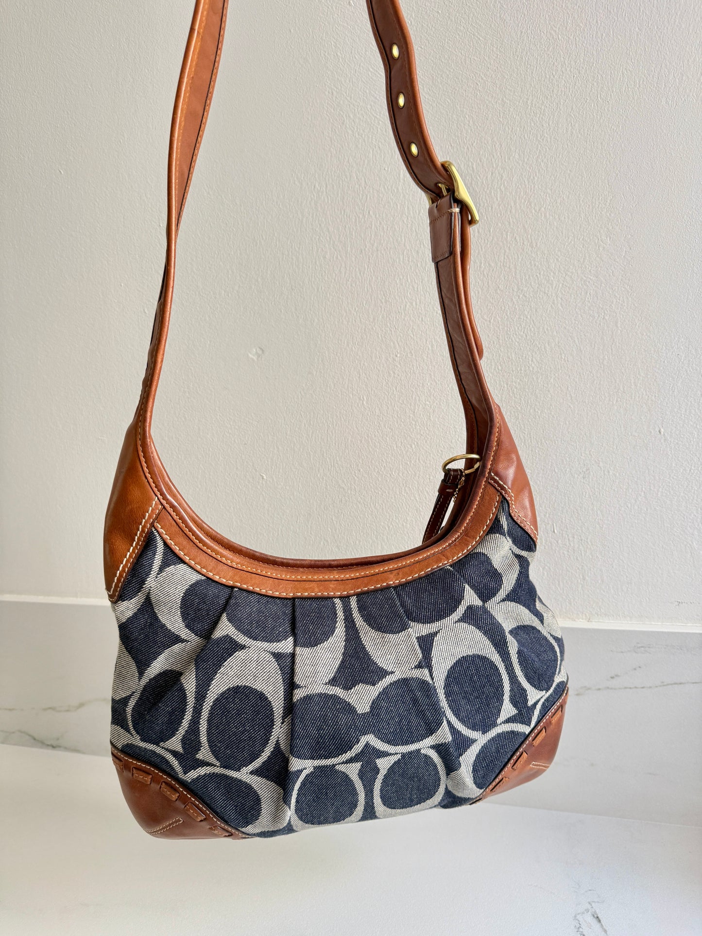 Rare Coach Ergo Denim Crossbody Bag