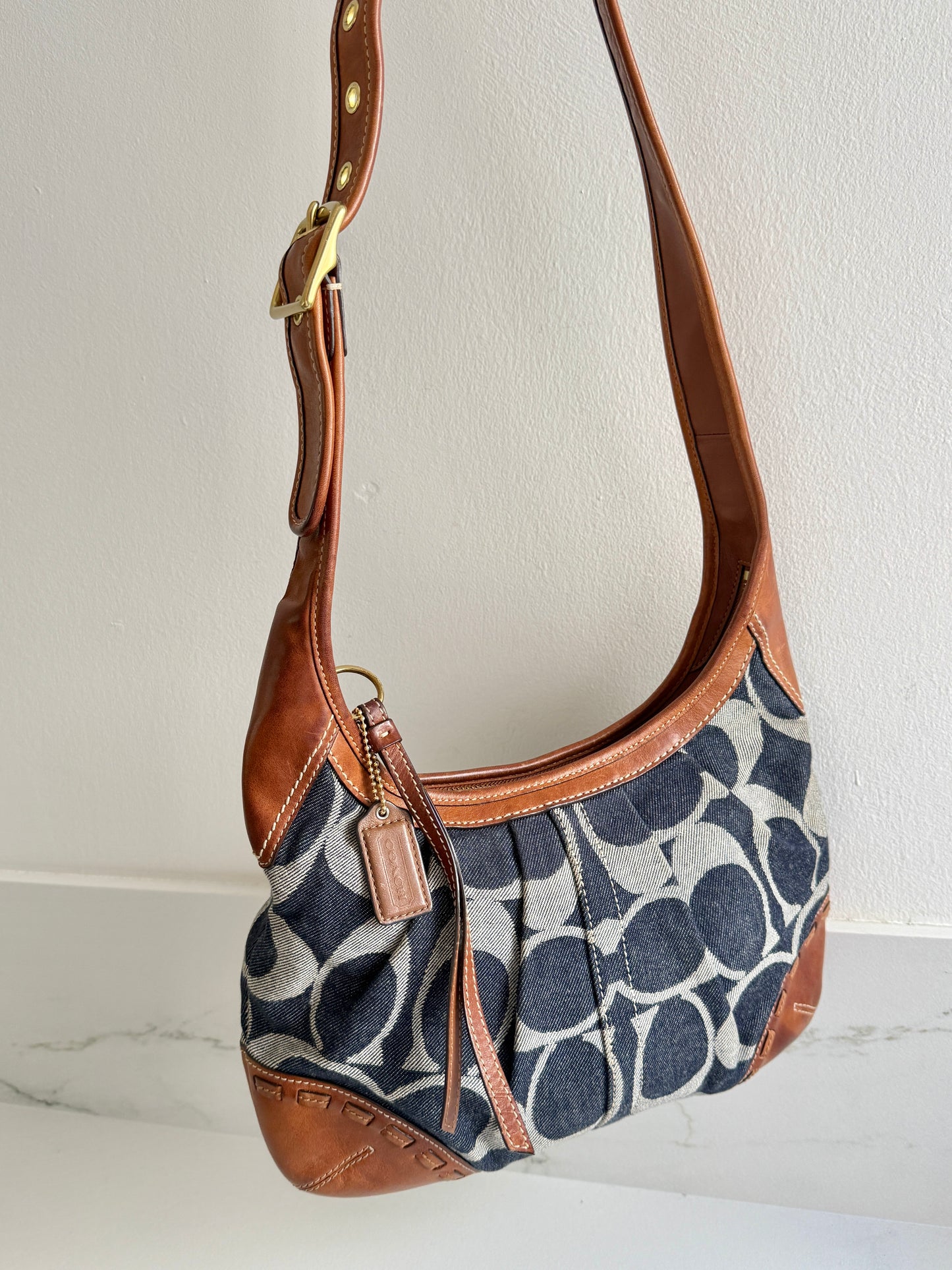 Rare Coach Ergo Denim Crossbody Bag