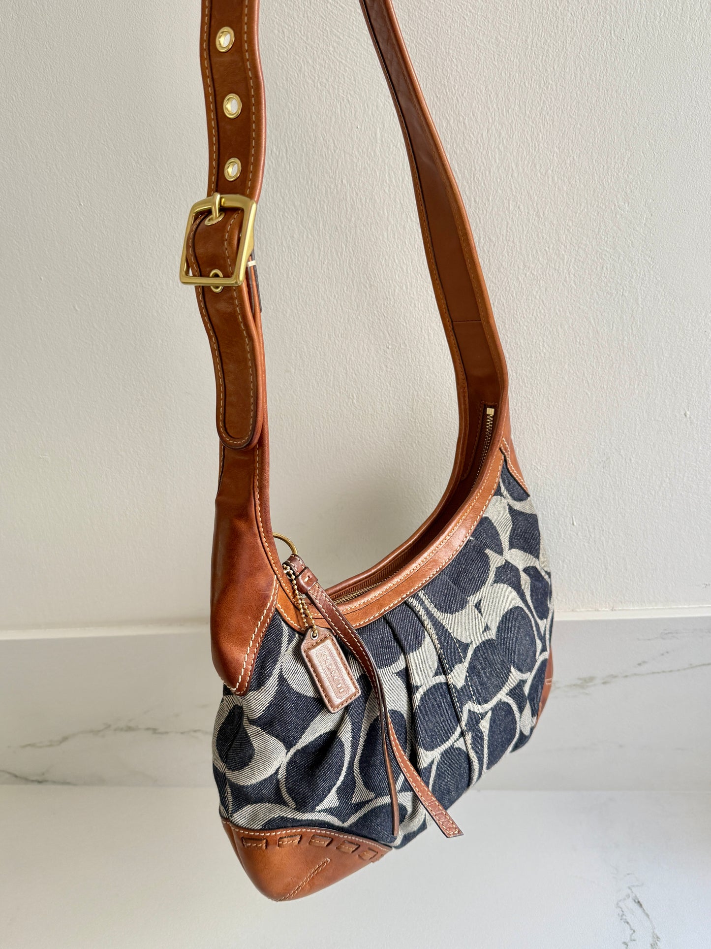 Rare Coach Ergo Denim Crossbody Bag