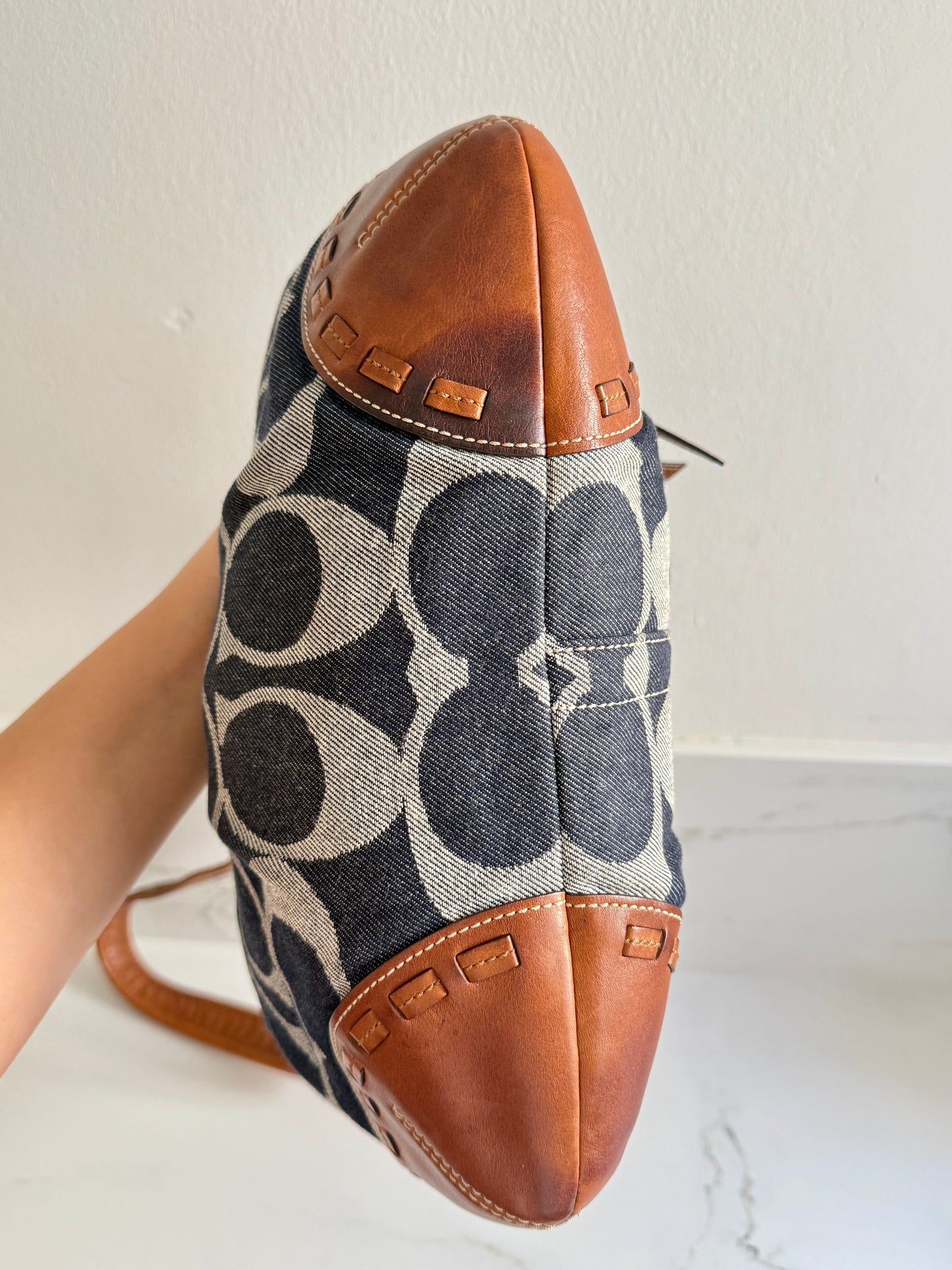 Rare Coach Ergo Denim Crossbody Bag