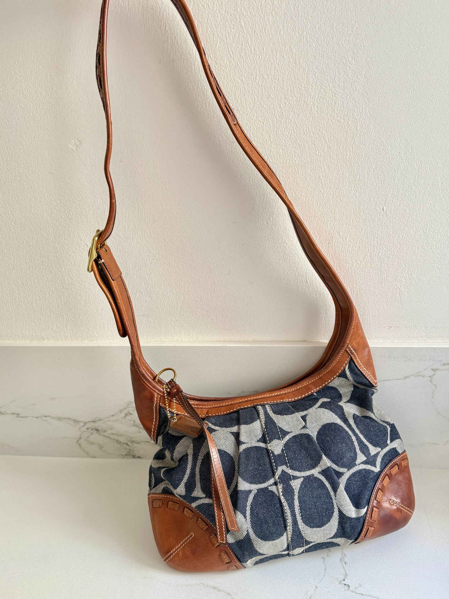 Rare Coach Ergo Denim Crossbody Bag